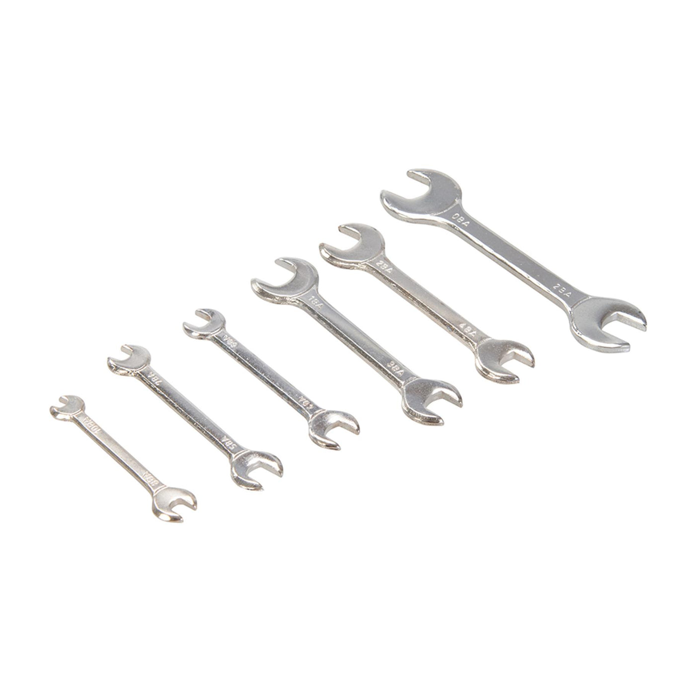 King Dick Miniature Open End Spanner Set 6pcs 0BA - 10BA