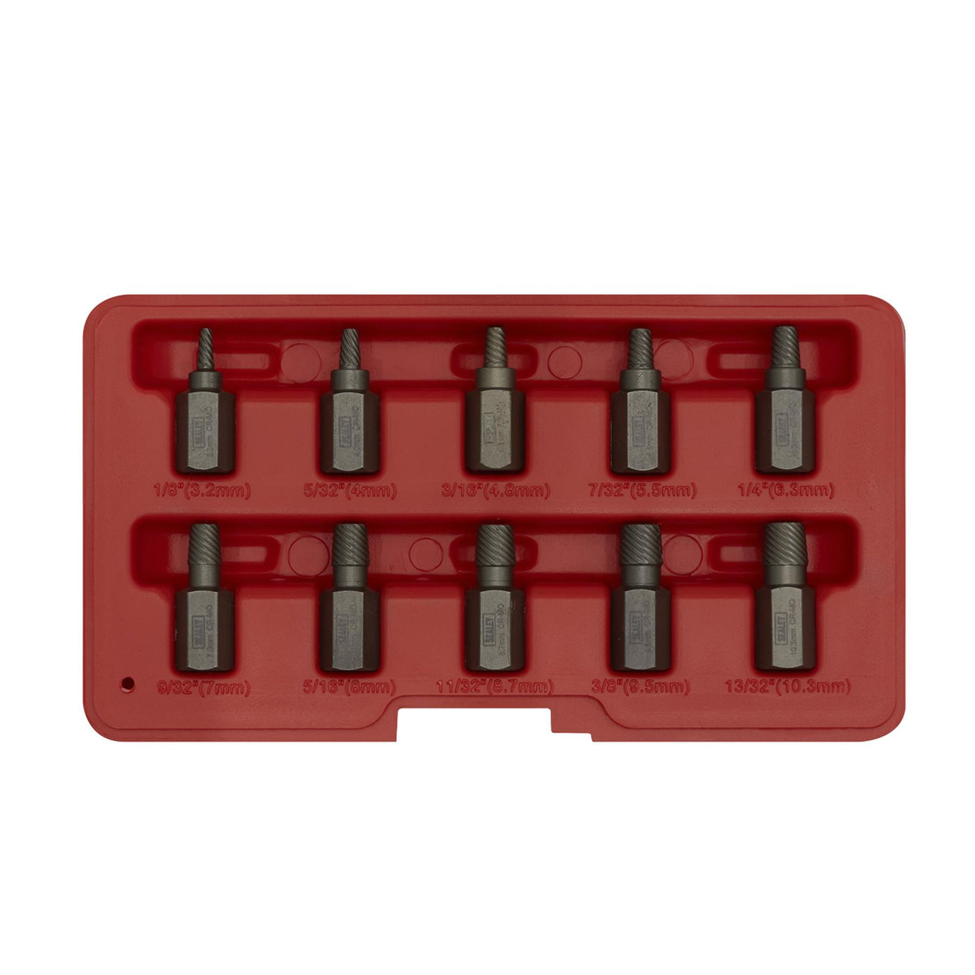 Sealey Multi Spline Screw Extractor Set 10pc