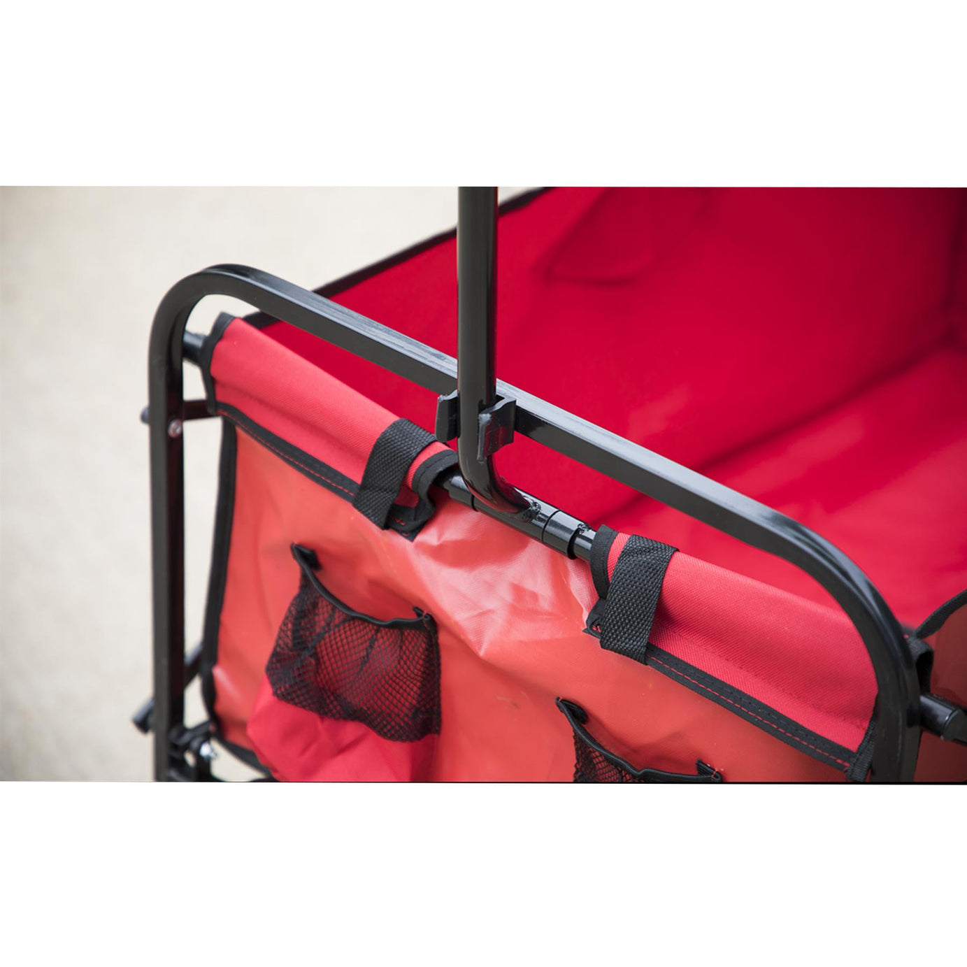 Sealey Red Folding Garden Hand Cart Canvas Trolley 70KG Wheels