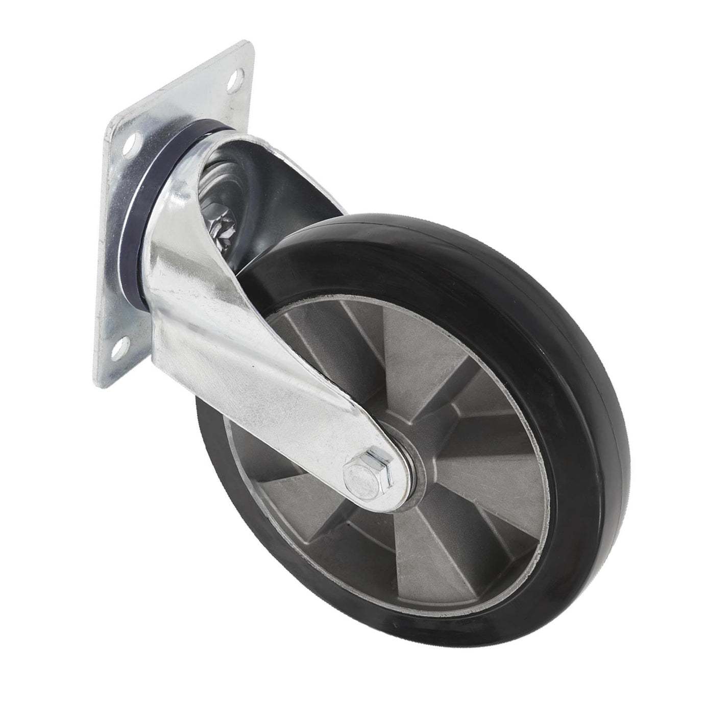 Sealey Heavy-Duty Rubber Swivel Castor Wheel 125mm