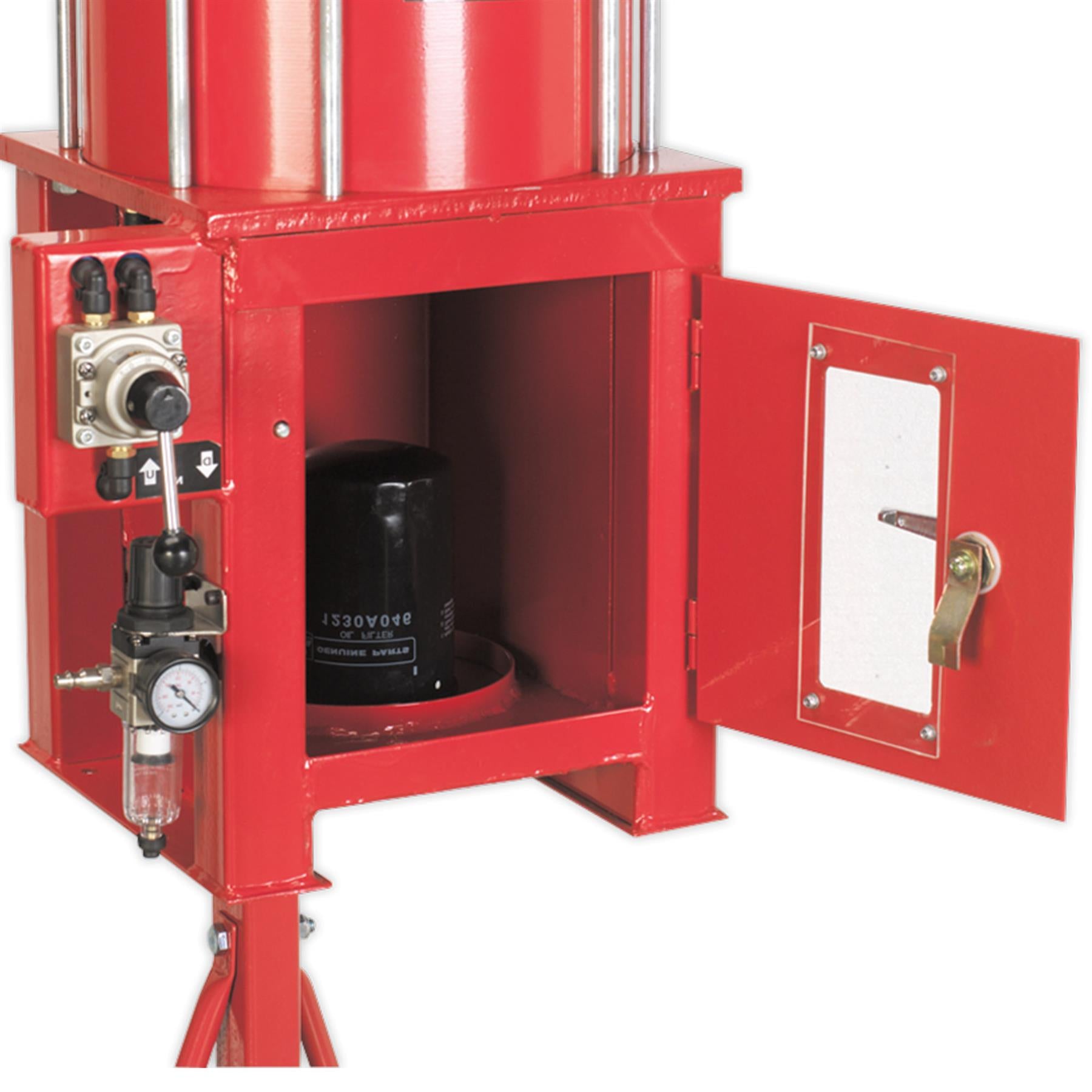 Sealey Pneumatic Oil Filter Crusher Red HFC08