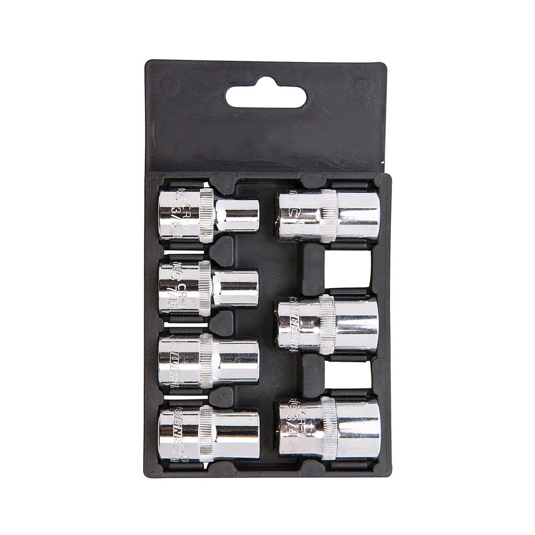 7Pce Socket Set 1/2" Drive Imperial 3/8" - 3/4" Chrome Vanadium Quality