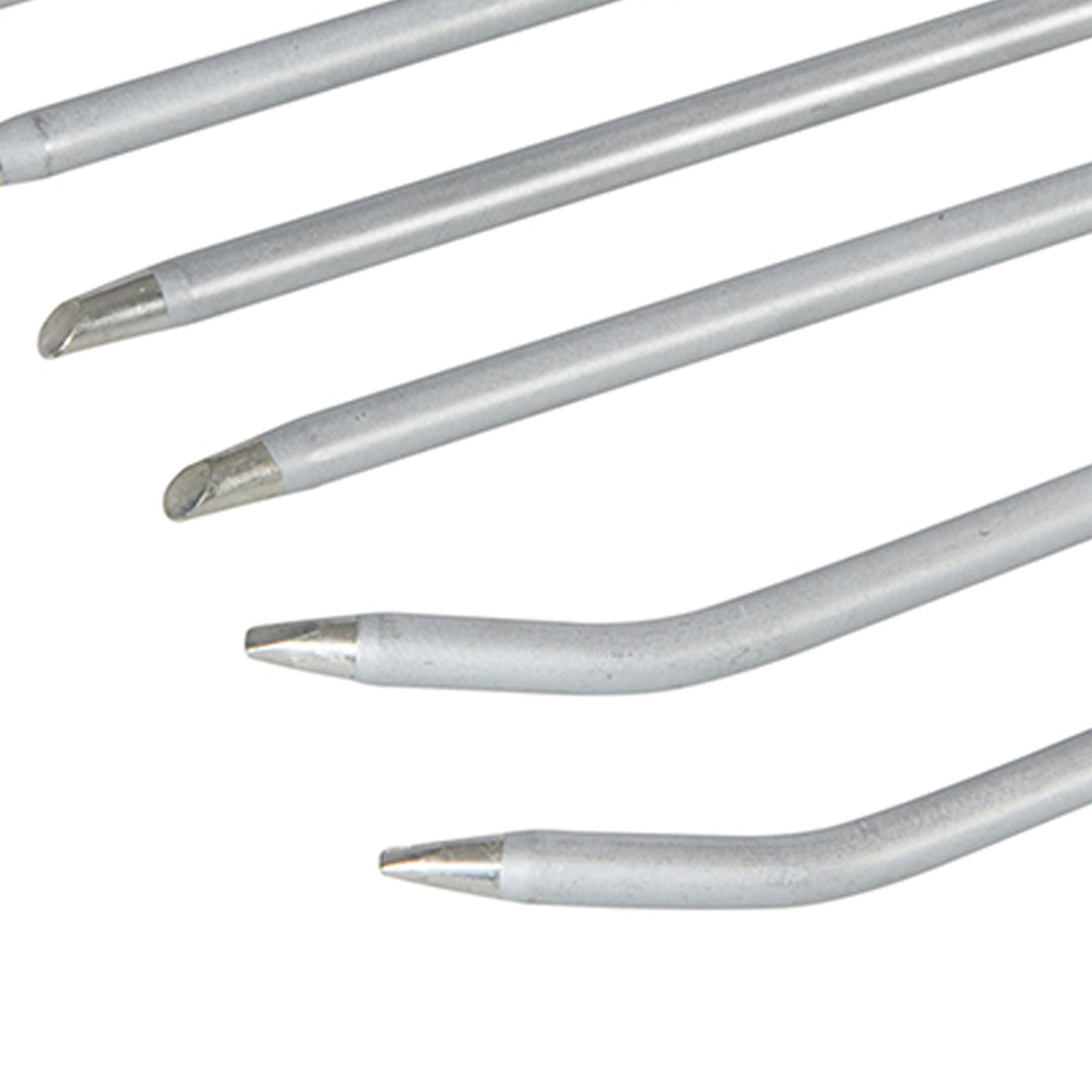 10Pc Soldering Iron Tip Set 3.8mm Diameter Point Chisel Replacement 40W Tip Set