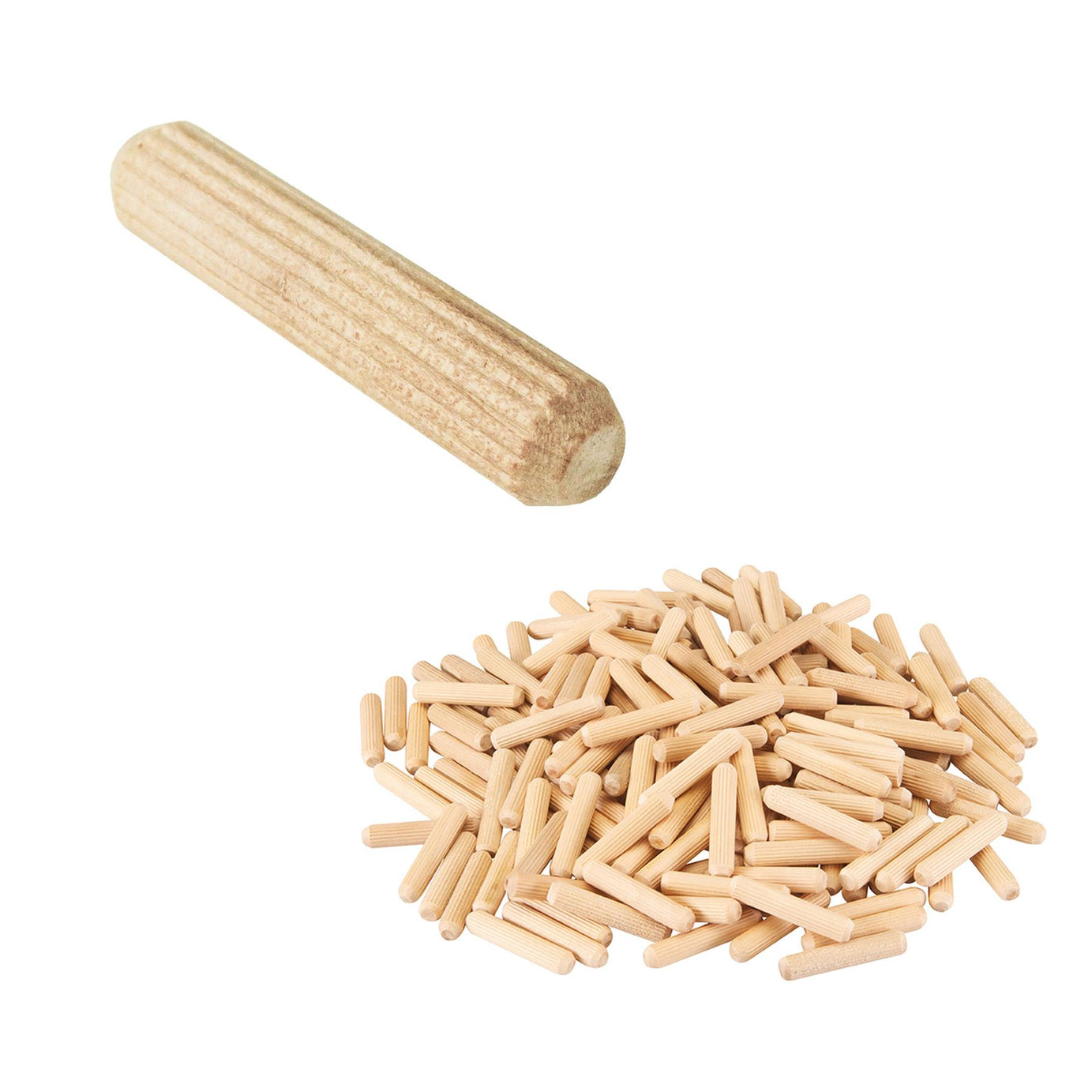 200Pk Dowel Pins 8mm X 40mm Hand Tools Timber Joinery Joints DIY Quality