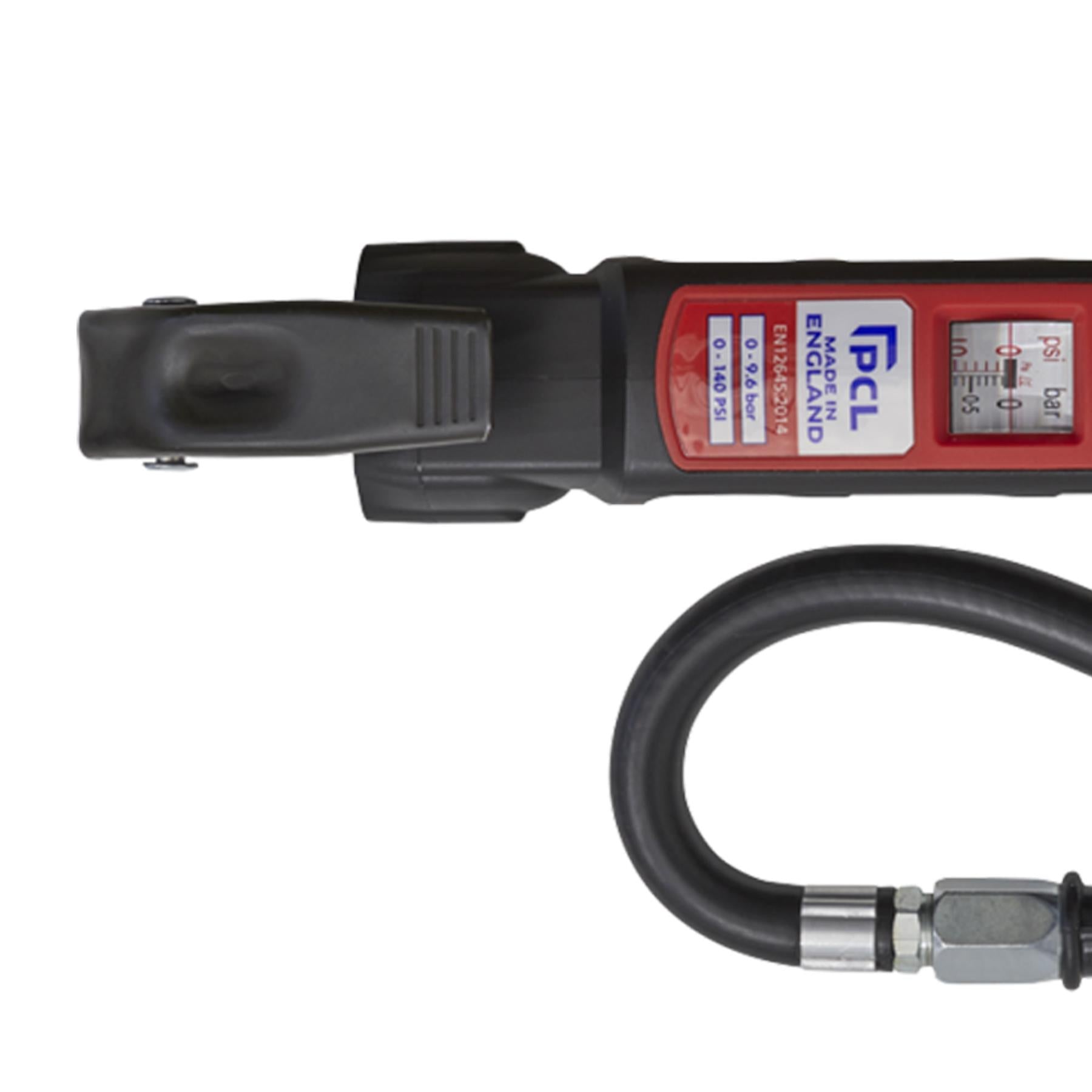 Sealey Premier Anodised Tyre Inflator with Twin Push-On Connector