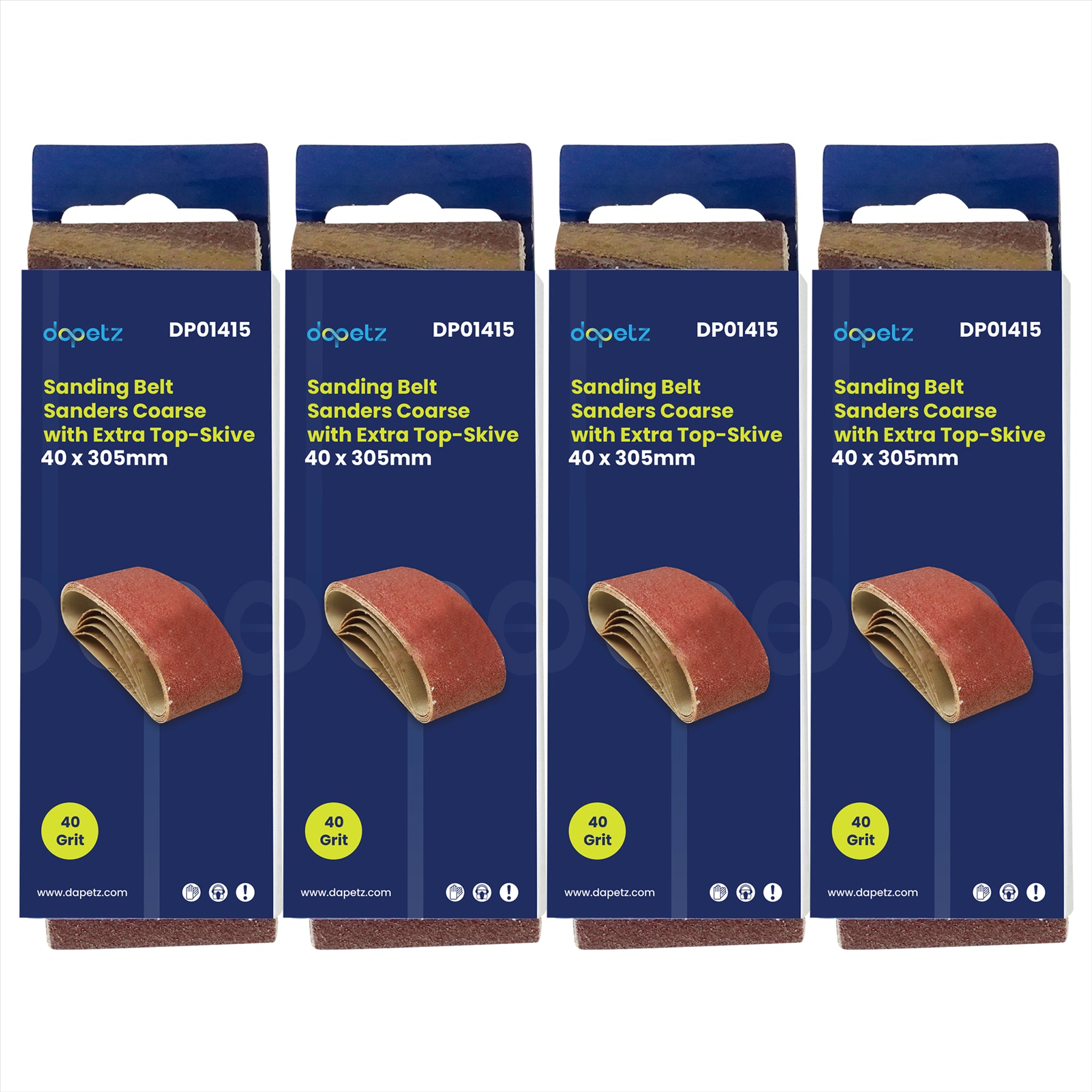 20 X 40mm X 305 mm 40 Grit Very Coarse Sander Sanding Belt Belts 40 305 mm