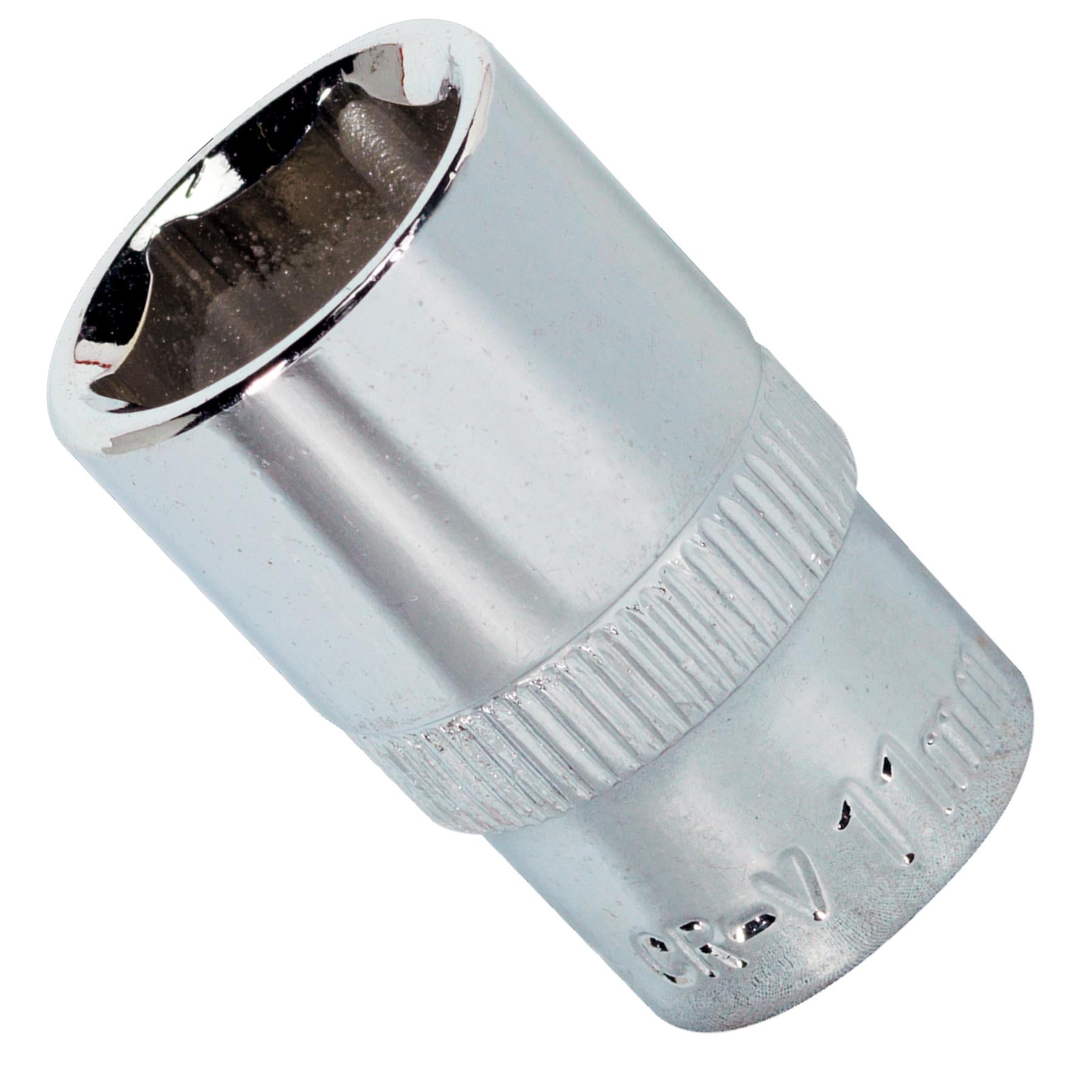 Sealey WallDrive Socket 11mm 1/4"Sq Drive Fully Polished