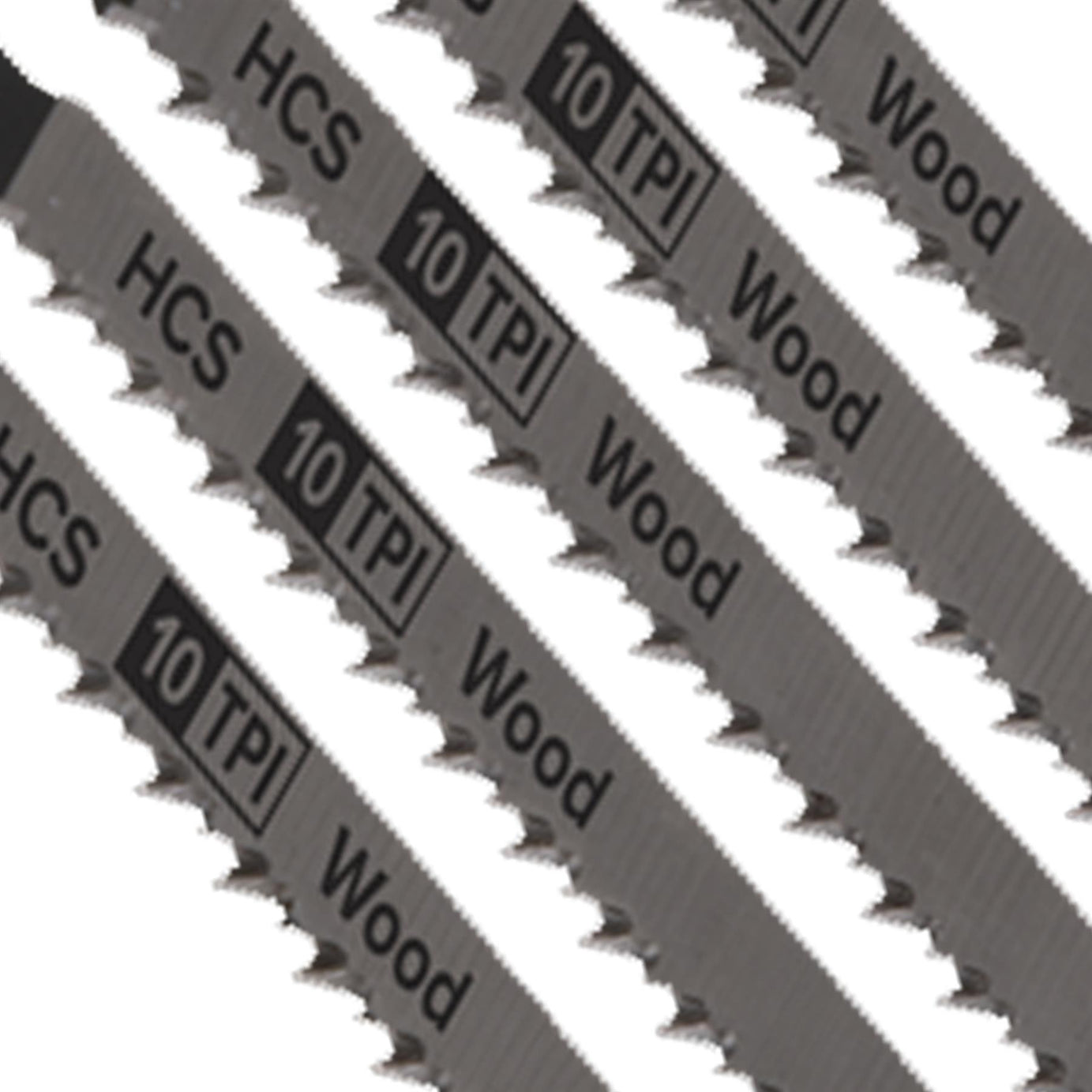 Sealey Jigsaw Blade Hard Wood 100mm 10tpi - Pack of 5