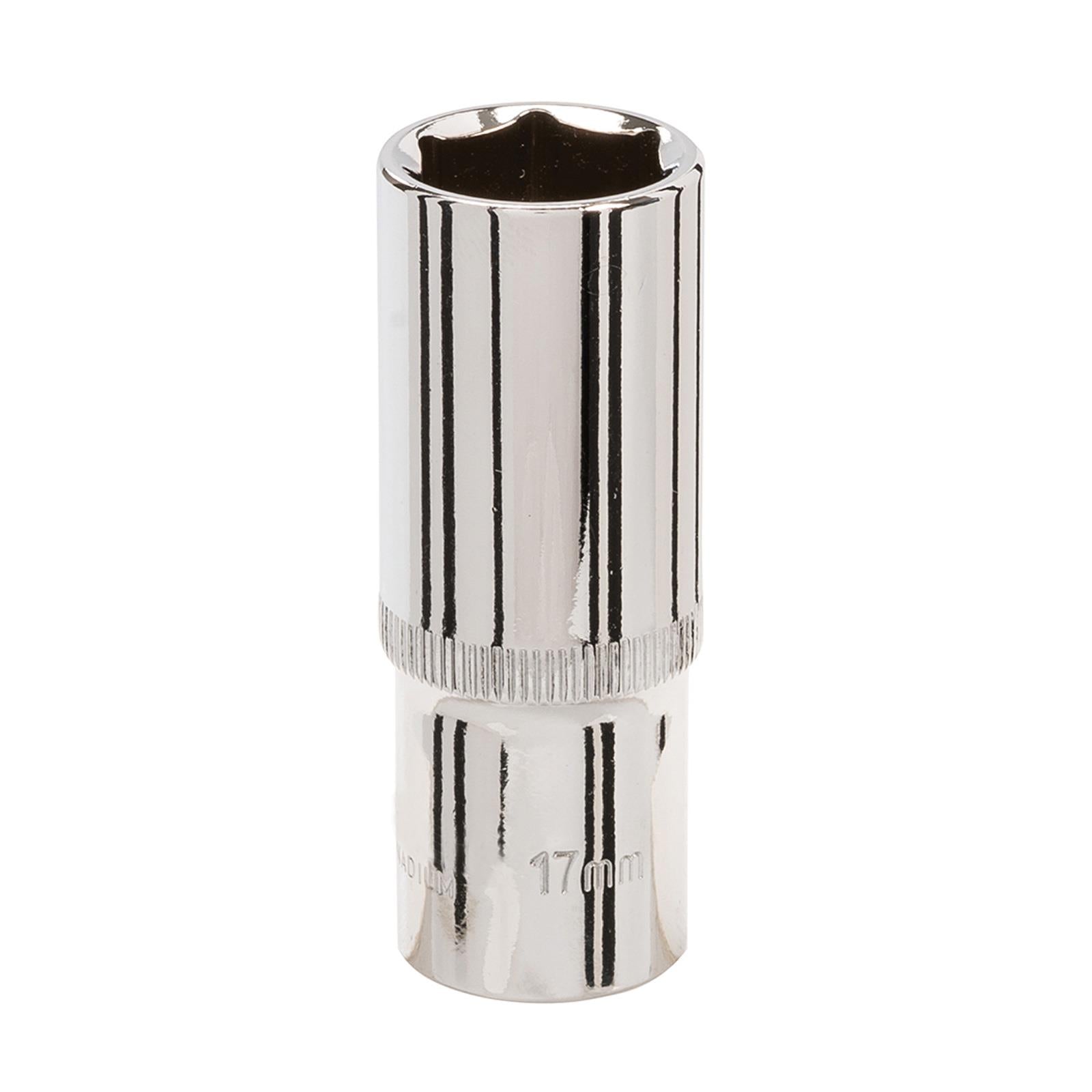 Deep Socket 3/8" Drive 6pt Metric 6 Point Hex Corrosion Resistant Socket 17mm