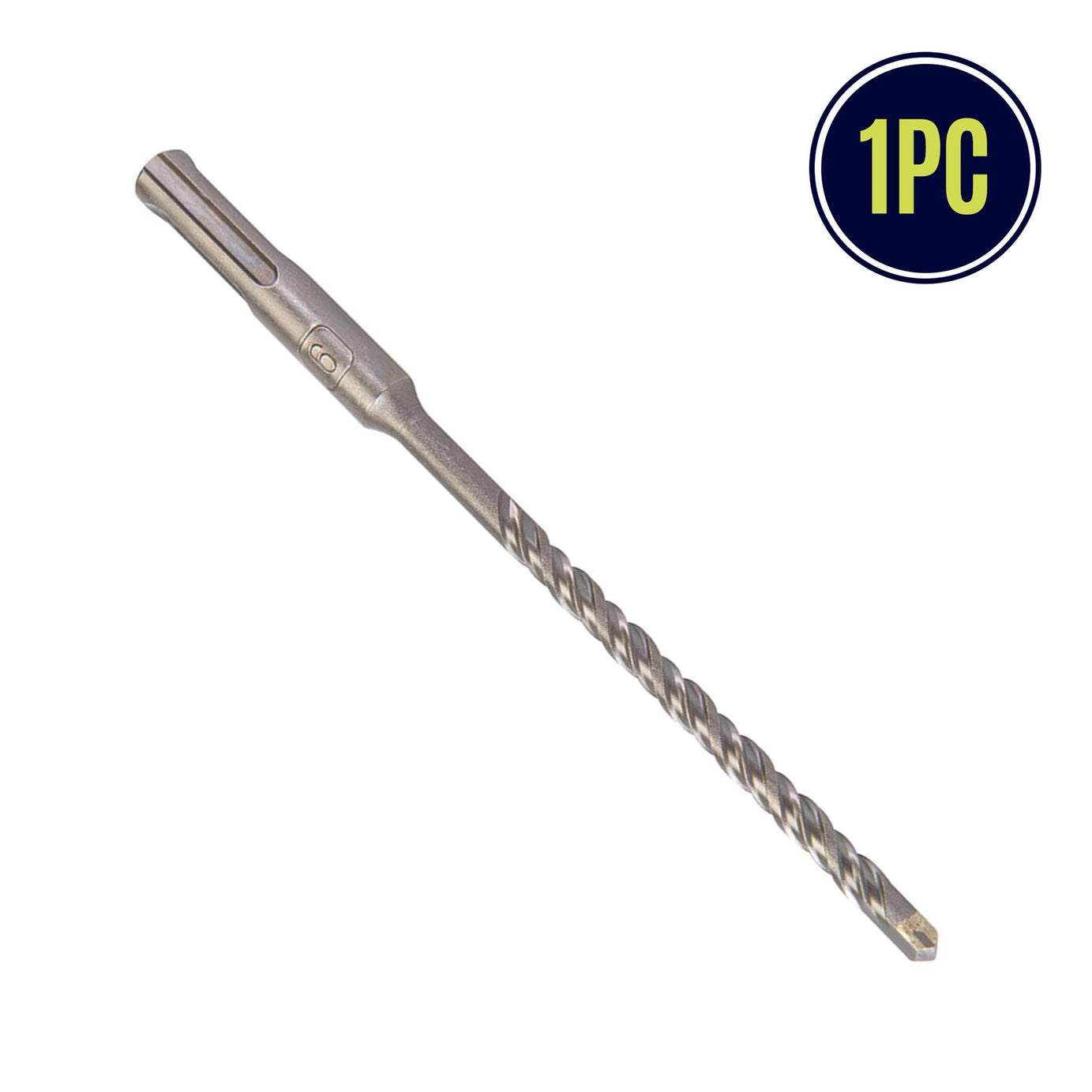 SDS+ PLUS MASONRY DRILL BIT 6 x 160mm, TUNGSTEN CARBIDE TIP, FOR STONE CONCRETE BRICK