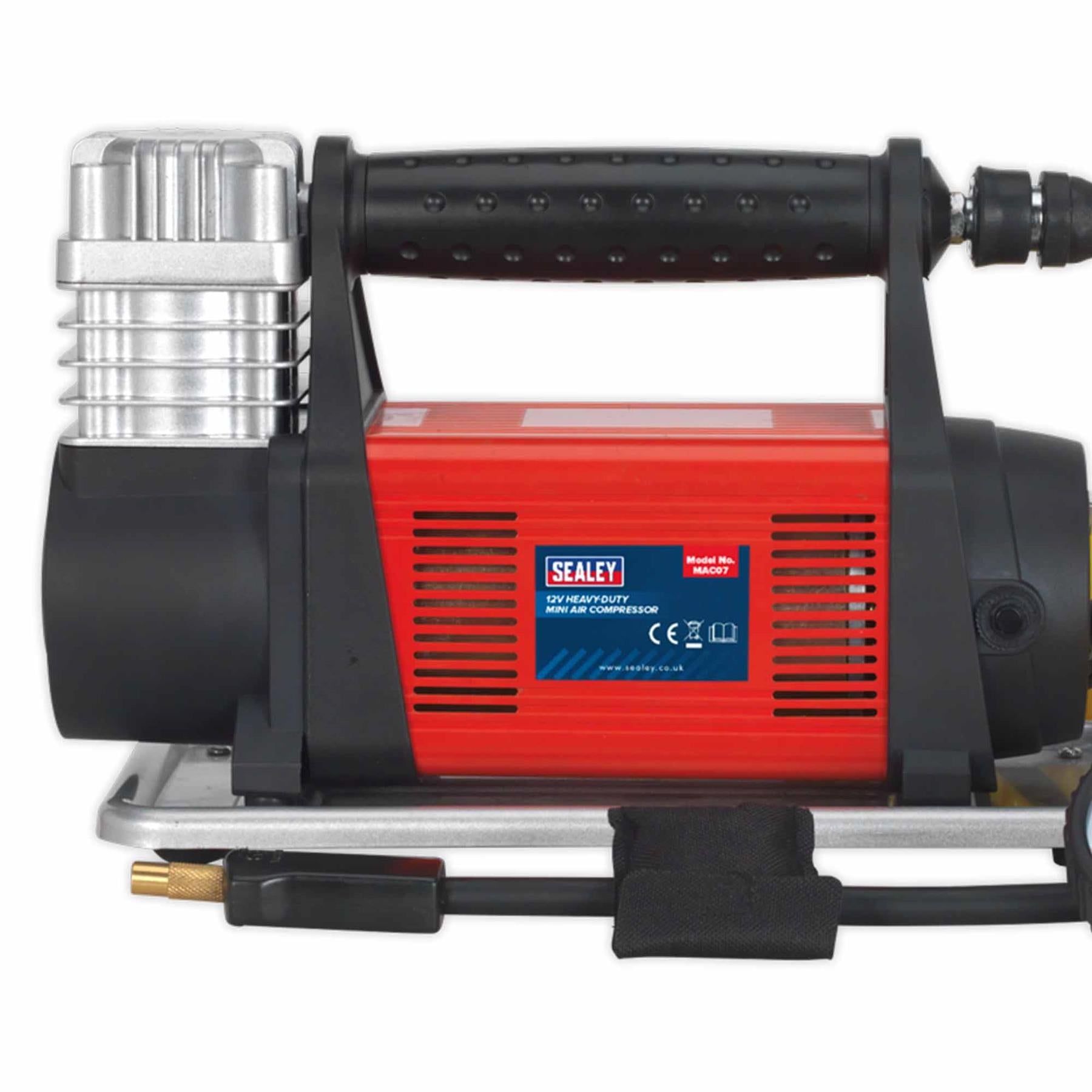 Sealey Tyre Inflator/Mini Air Compressor 12V Heavy-Duty