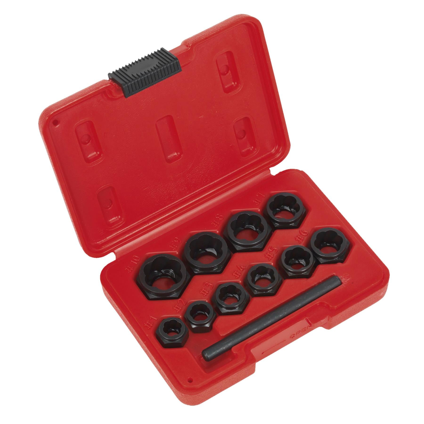 Sealey Bolt Extractor Set 11pc Spanner Type