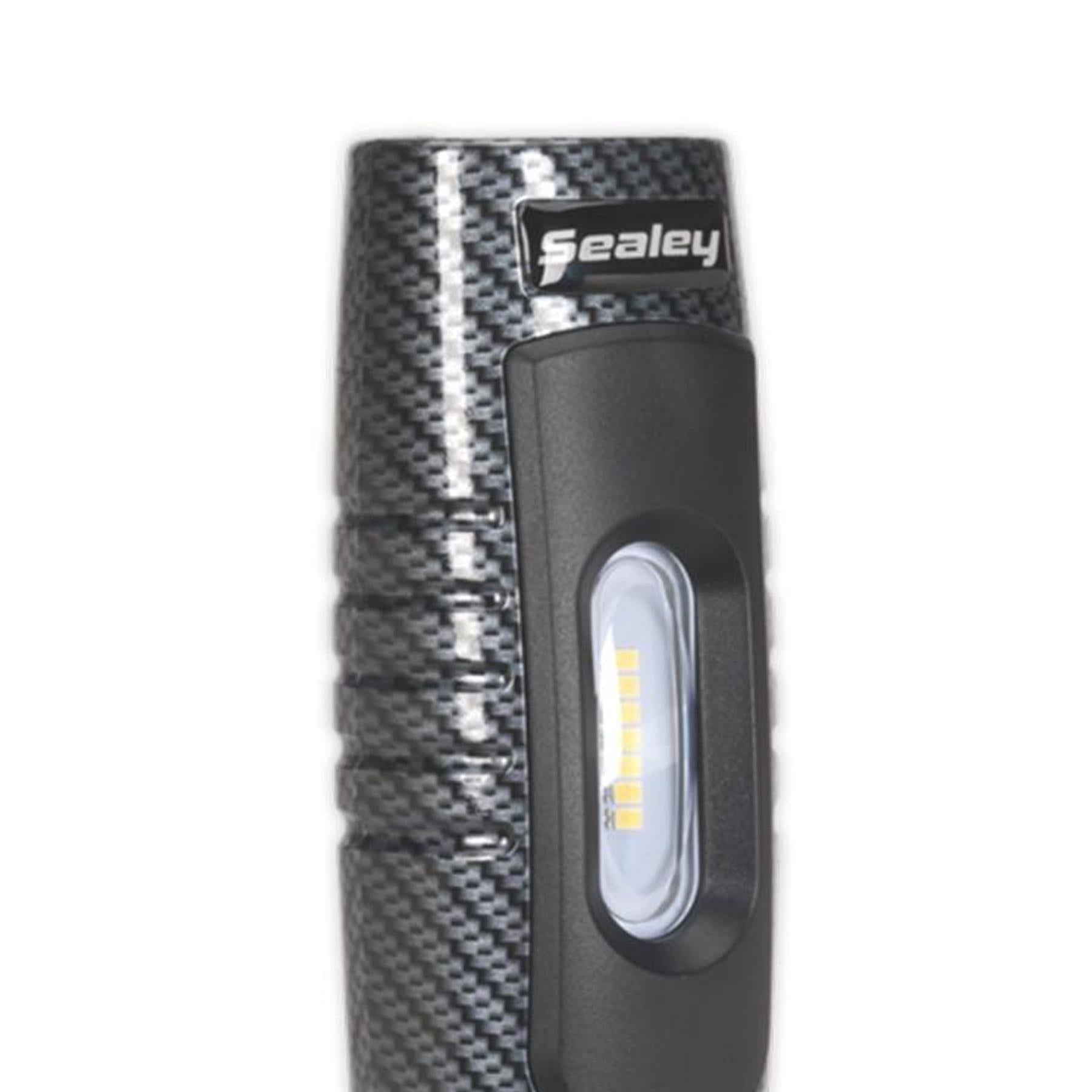 Sealey R/Charge 360 Insp Light 7 SMD & 3W SMD LED Carbon Fibre LI