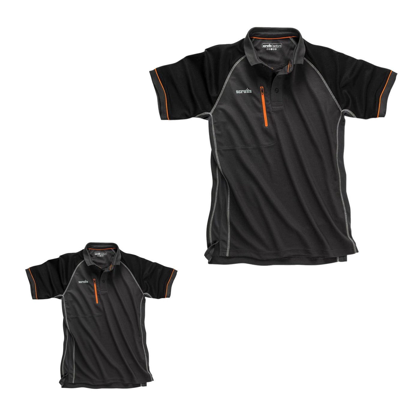 Scruffs Trade Active Polo Shirt Graphite (Size: Small) Men's Work T-Shirt