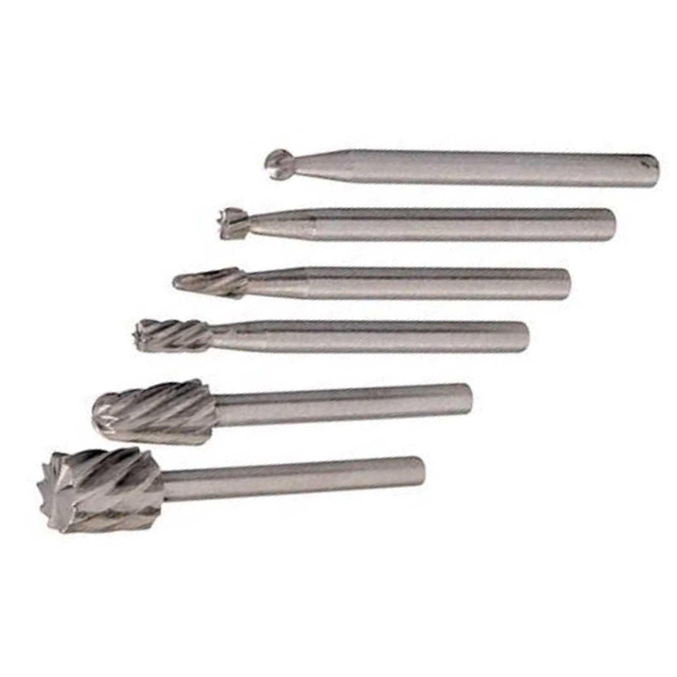 High Quality Rotary Tool Hss Burr 6Pce Set 2, 3, 5, 7mm Dia High Speed Fast Cut