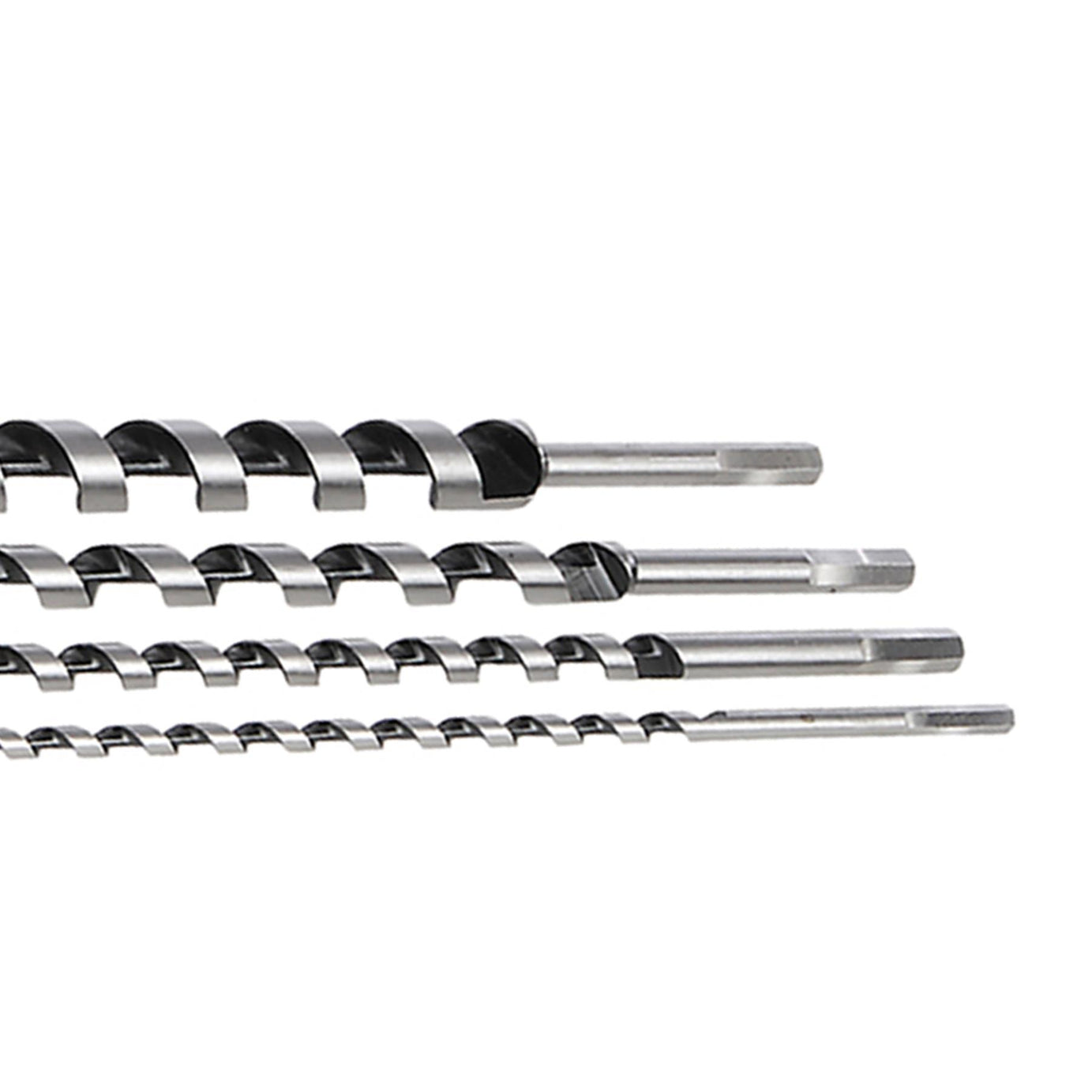 4Pce Long Auger Bit 8mm - 24mm Hand Tools Holes Cutting Hex Shank Drill