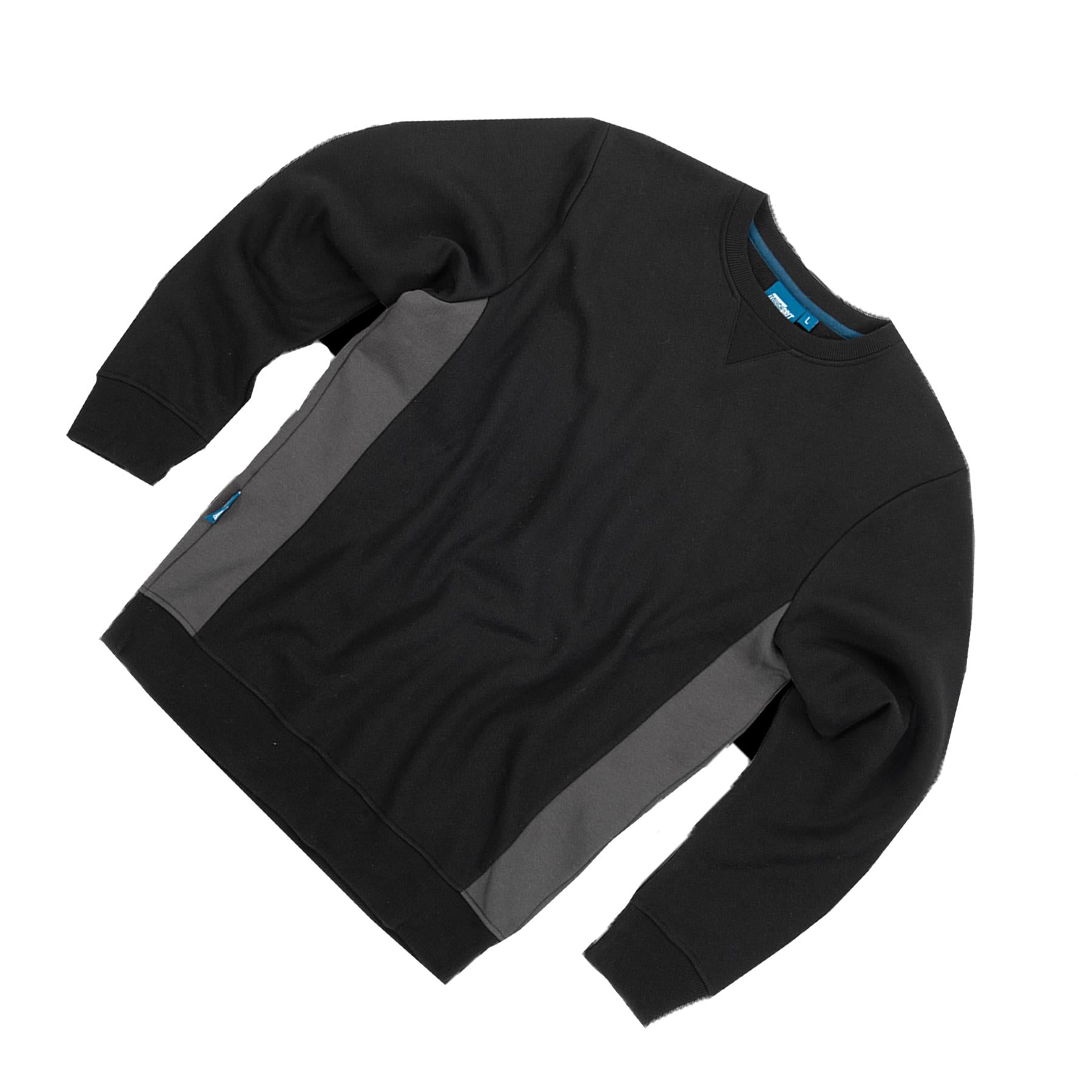Tough Grit 2-Tone Trade Tech Windproof Sweatshirt Black/Charcoal XXL