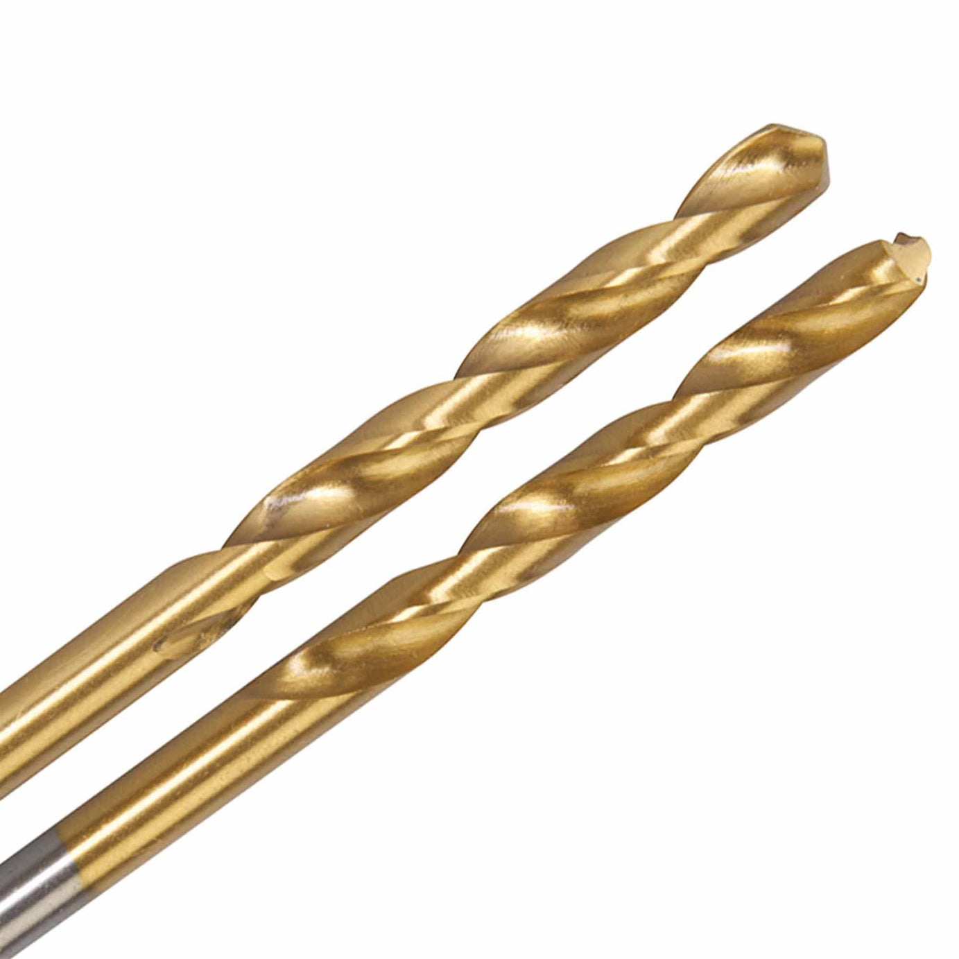 2Pk Hss Titanium-Coated Drill Bits 6.0mm Durable High Speed Metal Wood Plastic