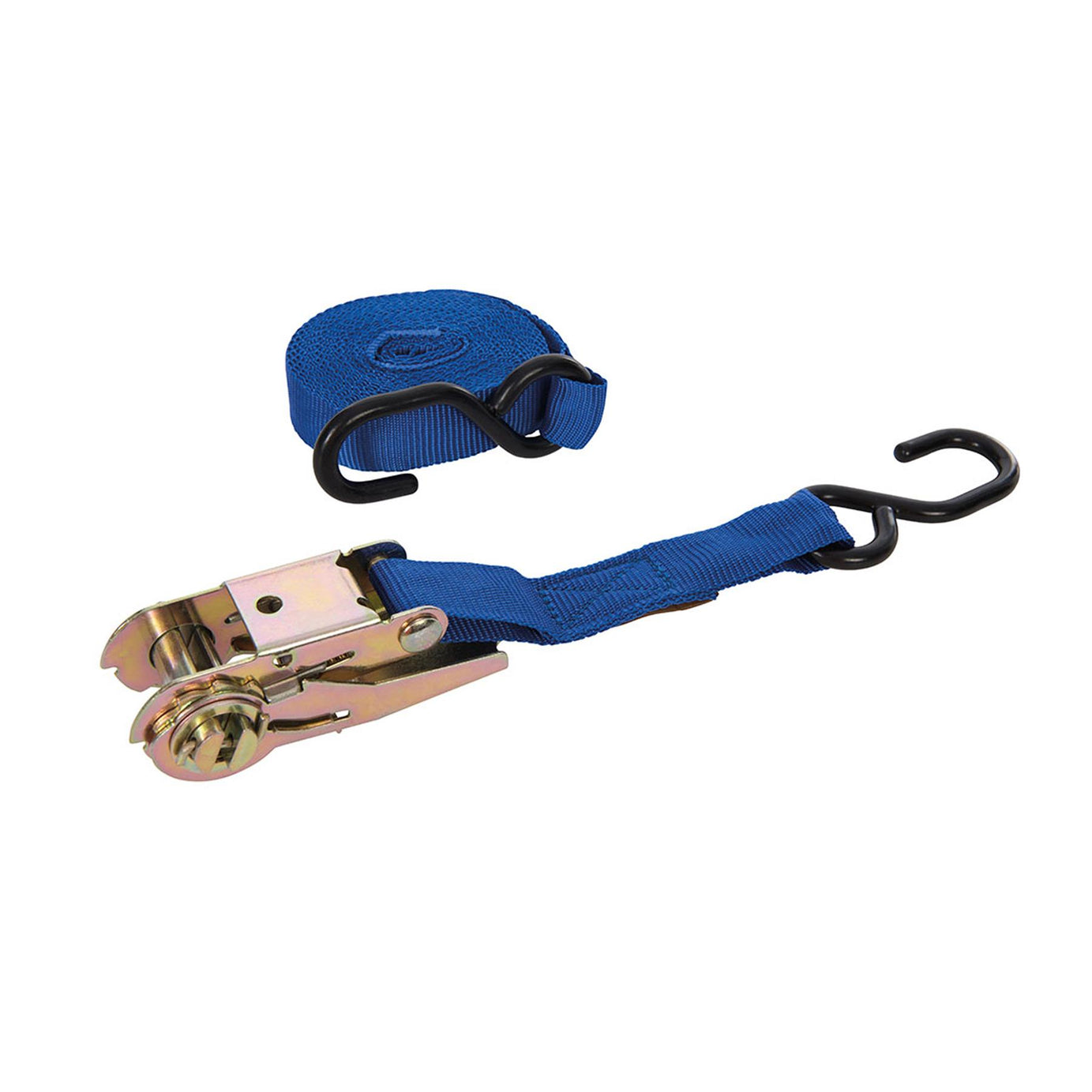 Ratchet Tie Down Strap S-Hook 4.5M X 25mm Rated 150Kg Capacity 375Kg