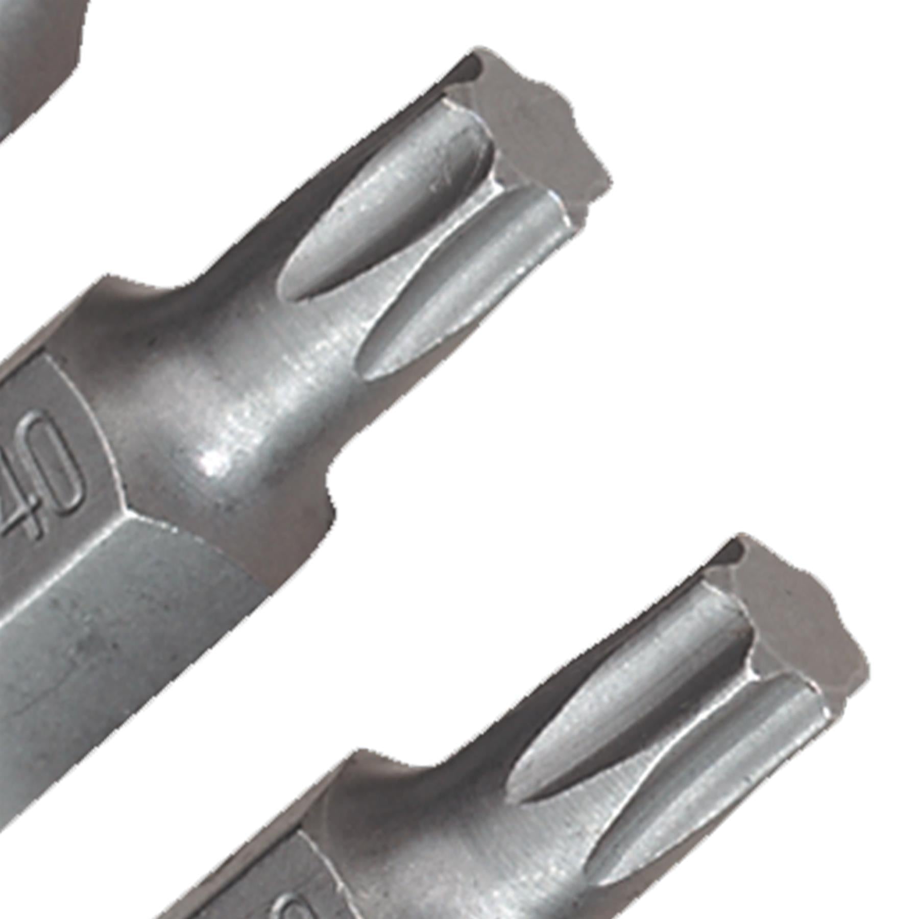 Sealey TRX-Star* T40 Bit Short Pack of 5 Chrome Vanadium