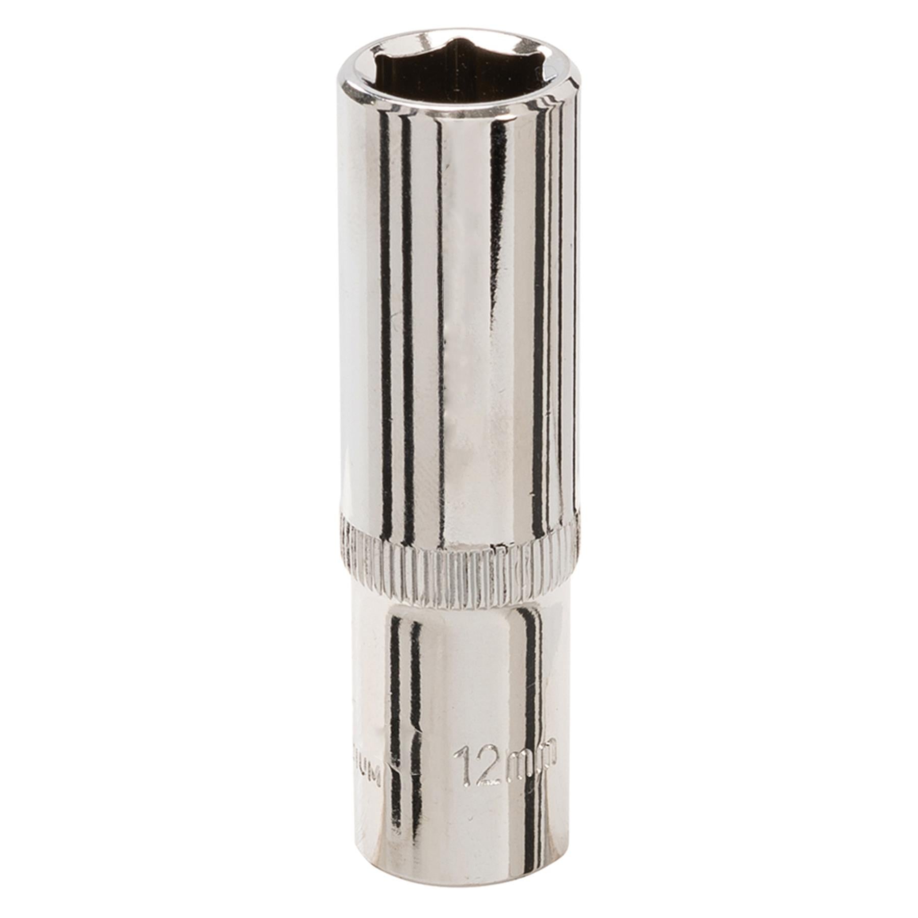 Deep Socket 3/8" Drive 6pt Metric 6 Point Hex Corrotion Resistant Socket 12mm