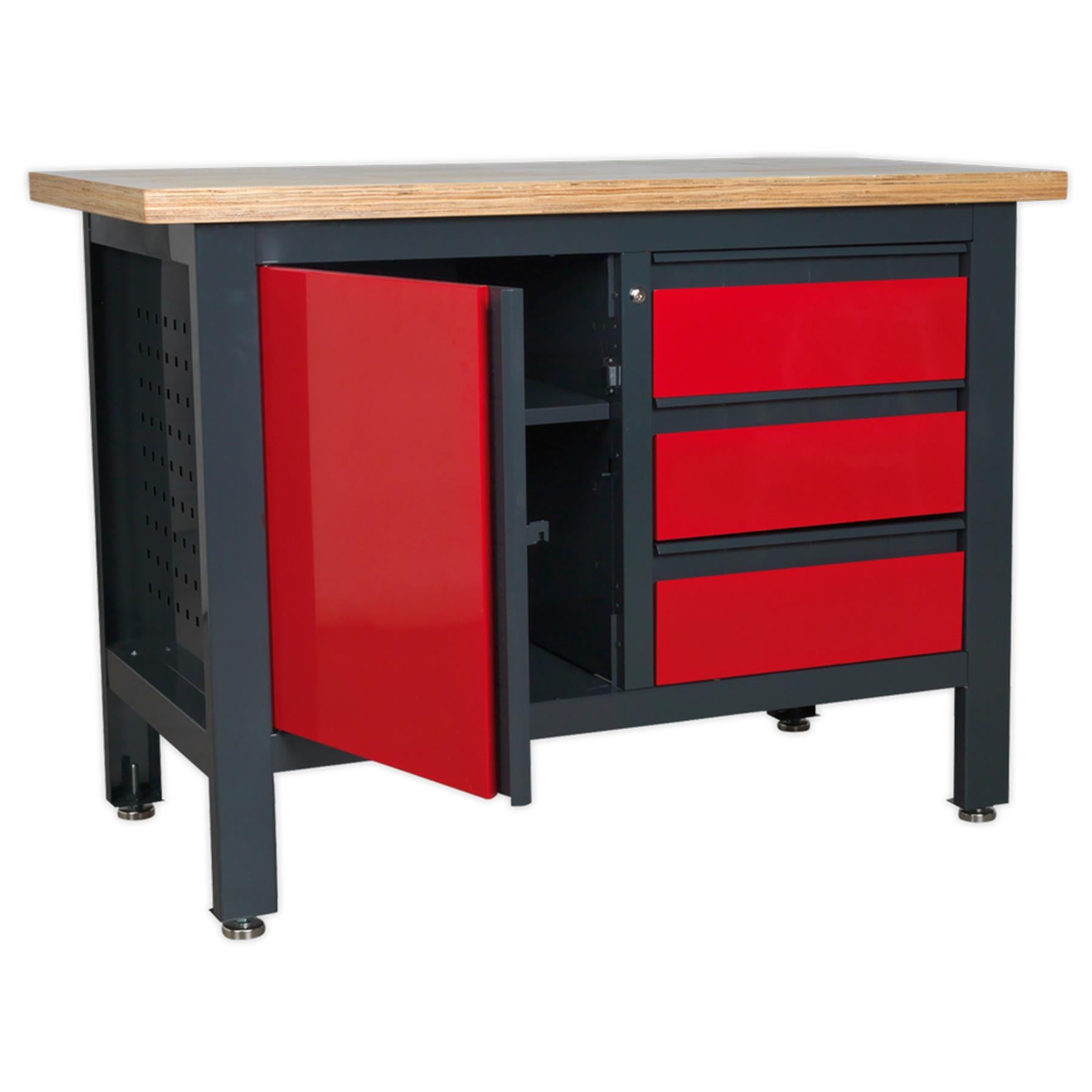Sealey Workstation with 3 Drawers & Cupboard