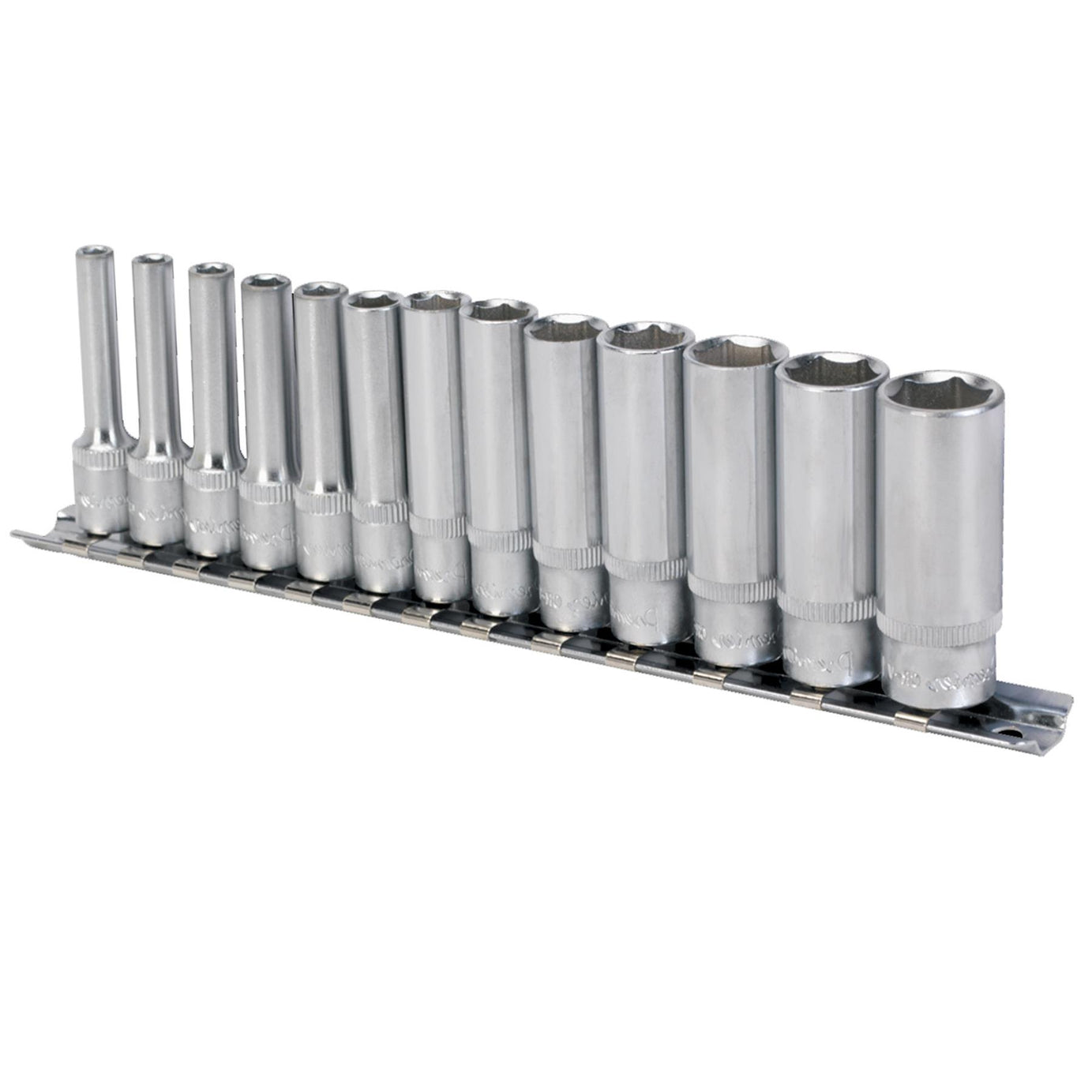 Sealey Socket Set 13pc 1/4"Sq Drive 6pt Deep WallDrive Metric