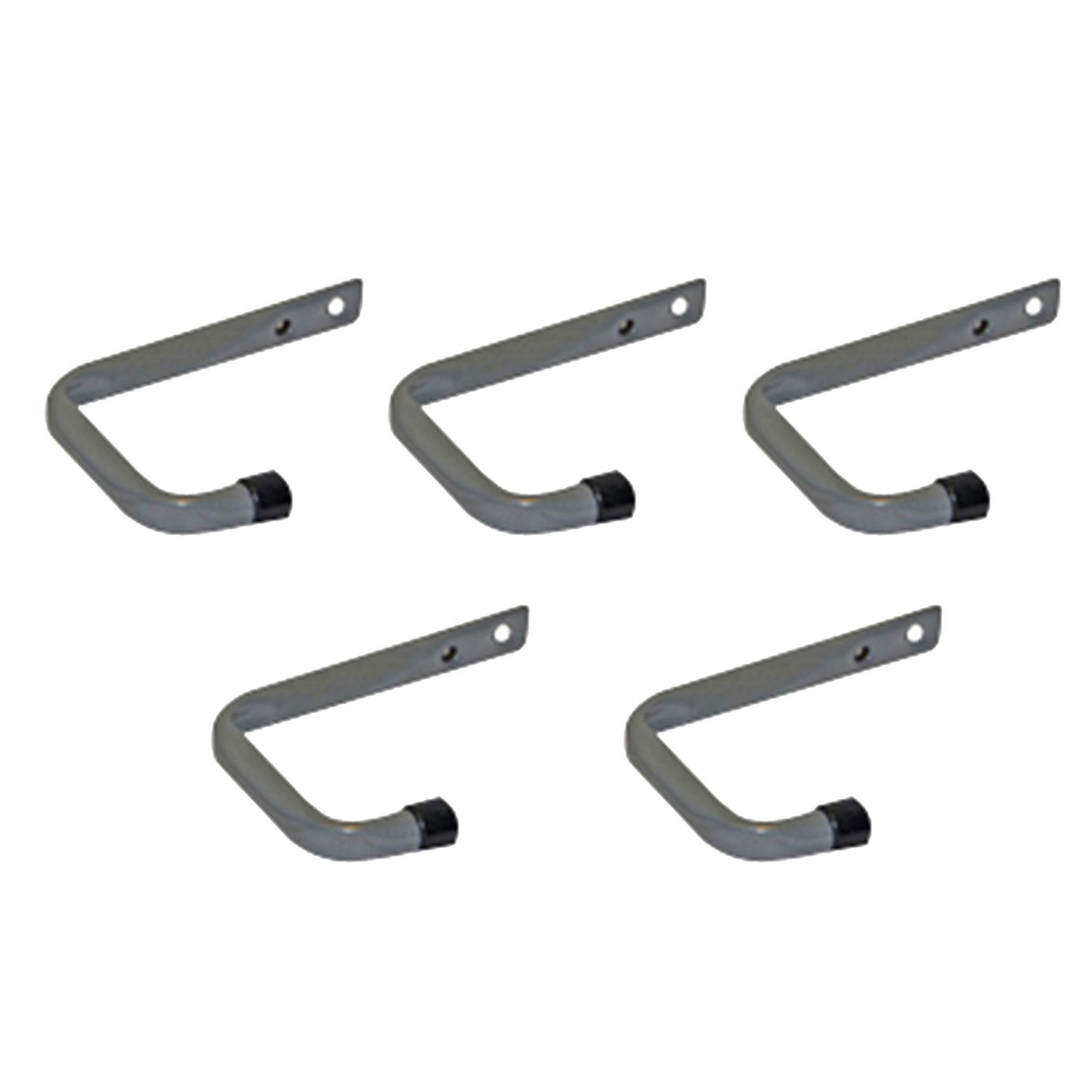 Storage Hook Pack of 5 - Hook - 80mm (E) Tubular Steel Corrosion-Resistant Strong