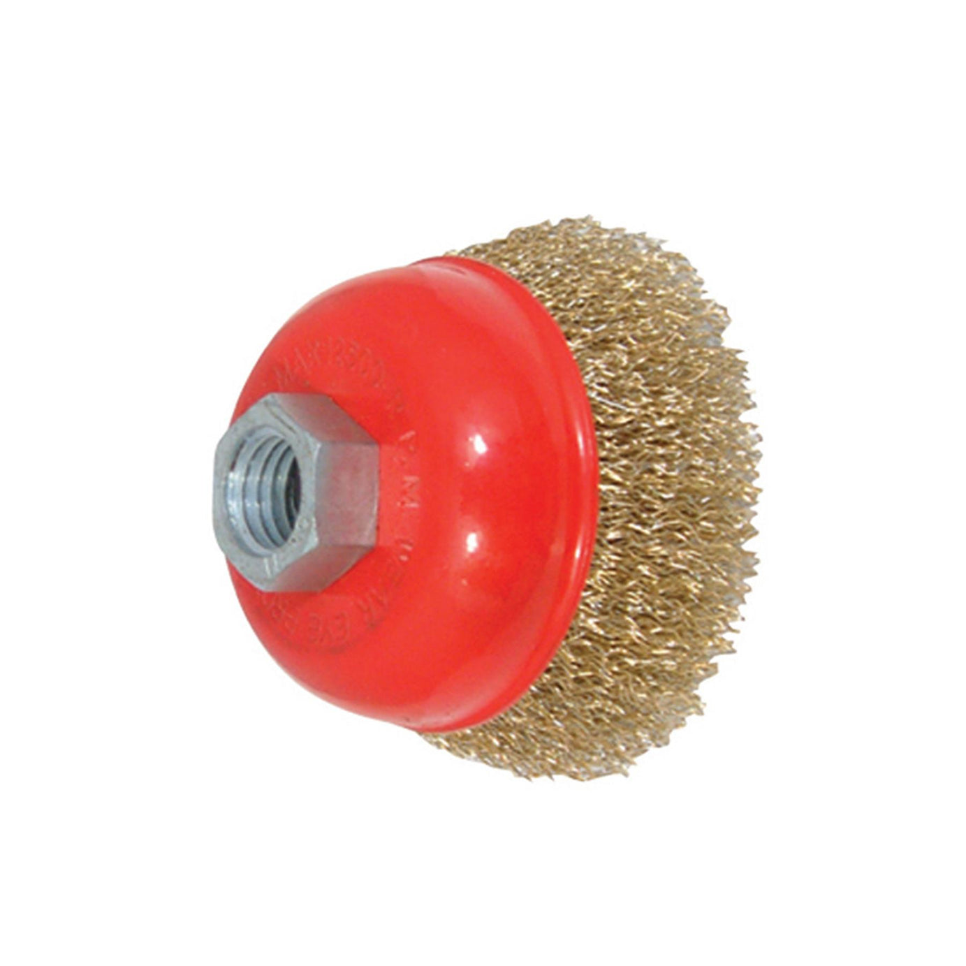 Brassed Steel Crimp Cup 75mm Wire Brush Rust Removal Professional Tool
