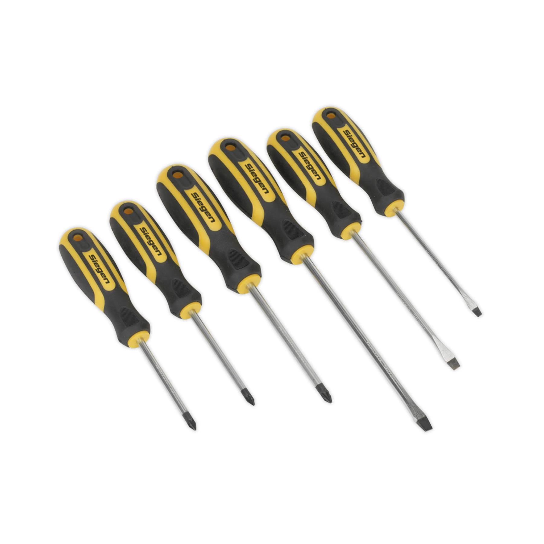 Sealey Soft Grip Screwdriver Set 6pc