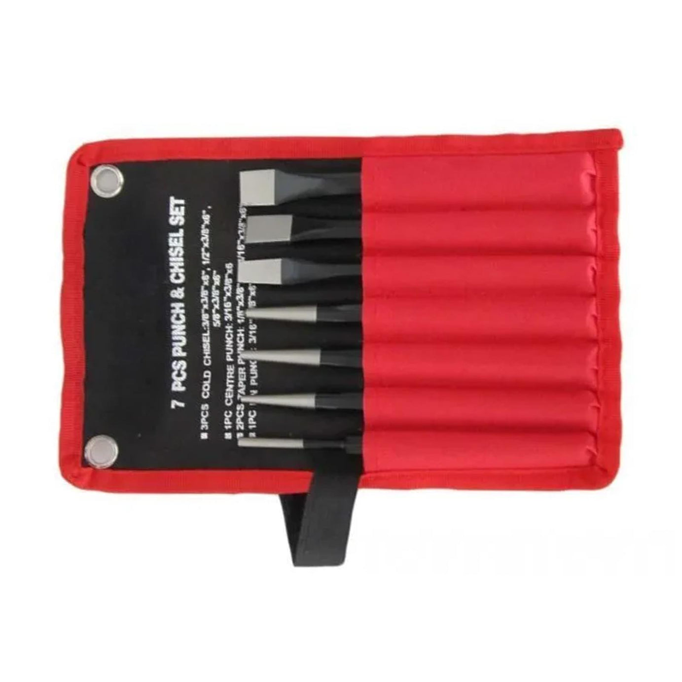 7 piece Punch and Chisel Set Cold Chisels Centre Punch Taper Pin Punches