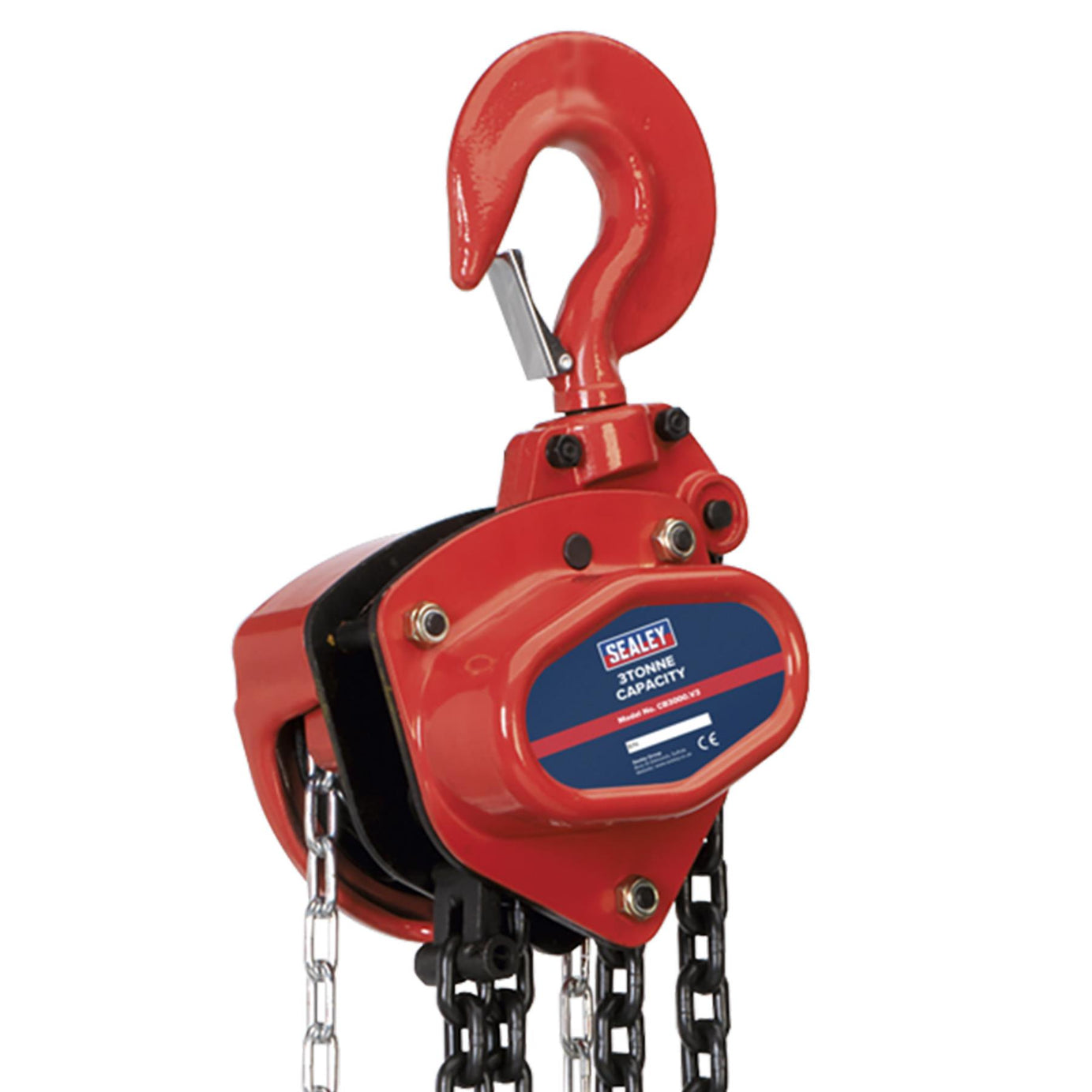 Sealey Chain Block 3tonne 3m Mechanical Load Brake for extra safety