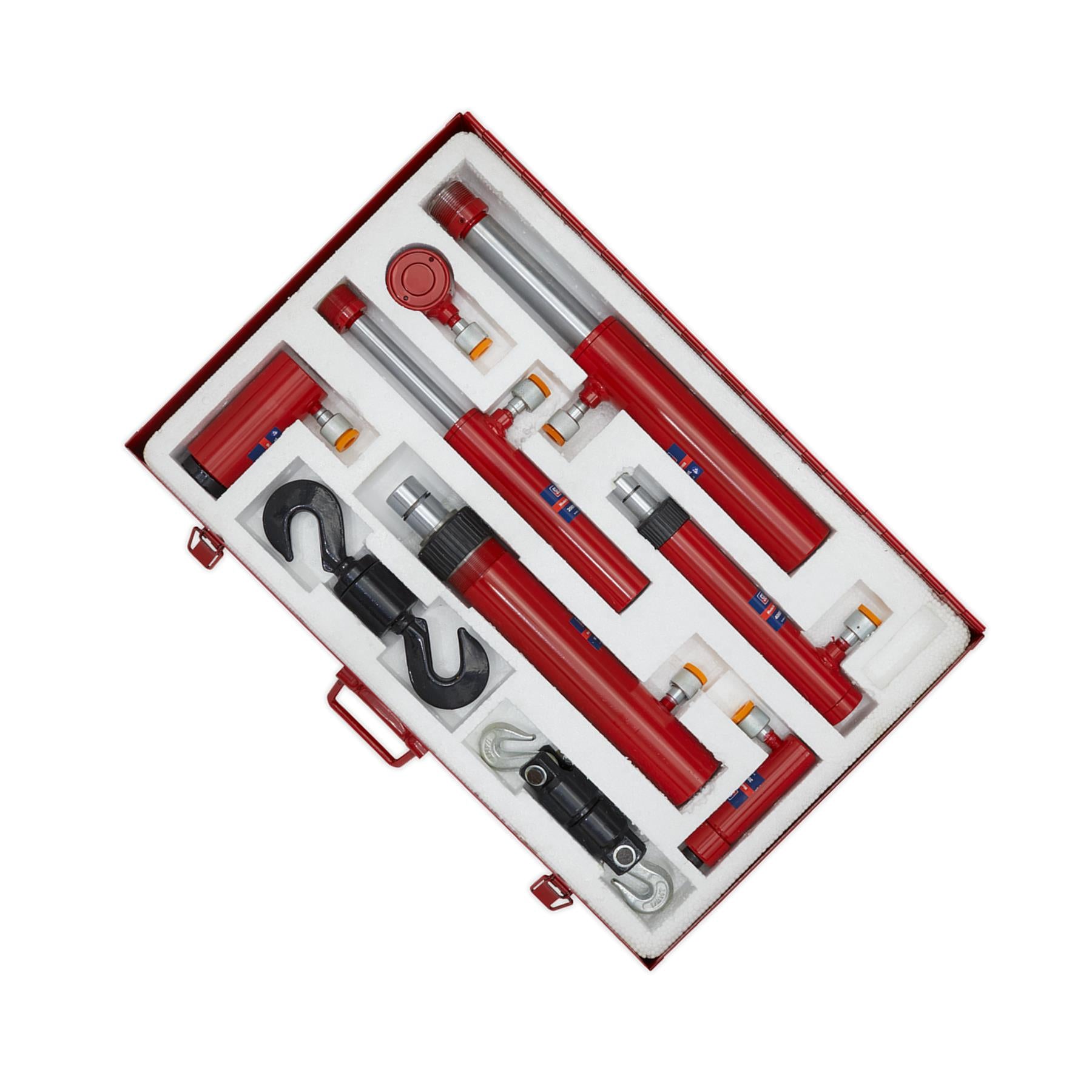 Sealey Specialist Push & Pull Ram Set Chromed Rams Steel Storage Case