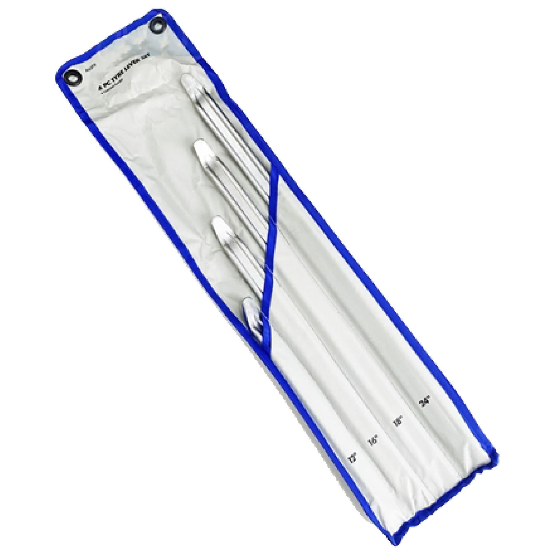 Tyre Lever 12-24 Inch Chrome Plated Van Car Motorcycle Tool Set 4 Pcs Tetron Pouch