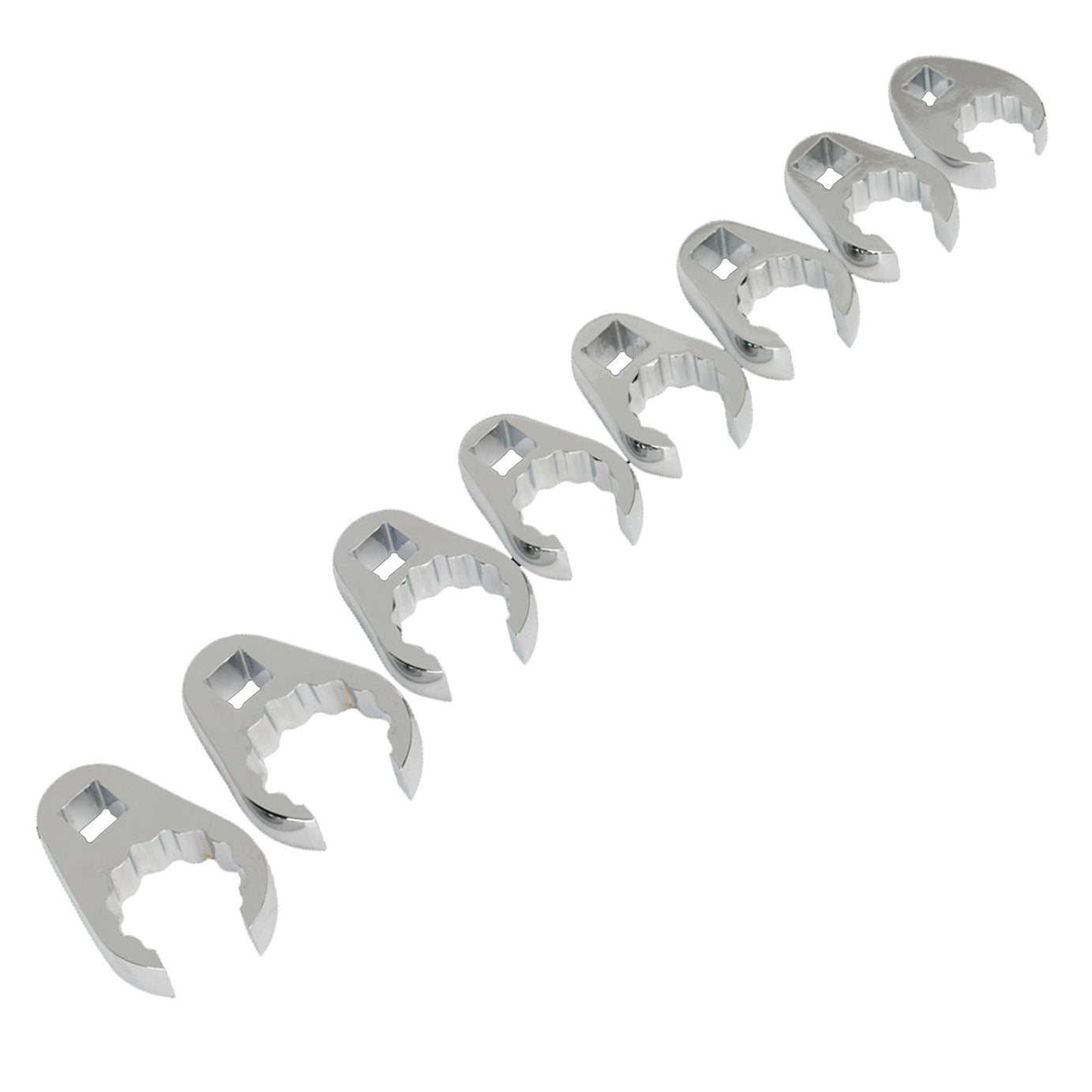 Sealey Crow's Foot Spanner Set 8pc 1/2"Sq Drive Metric