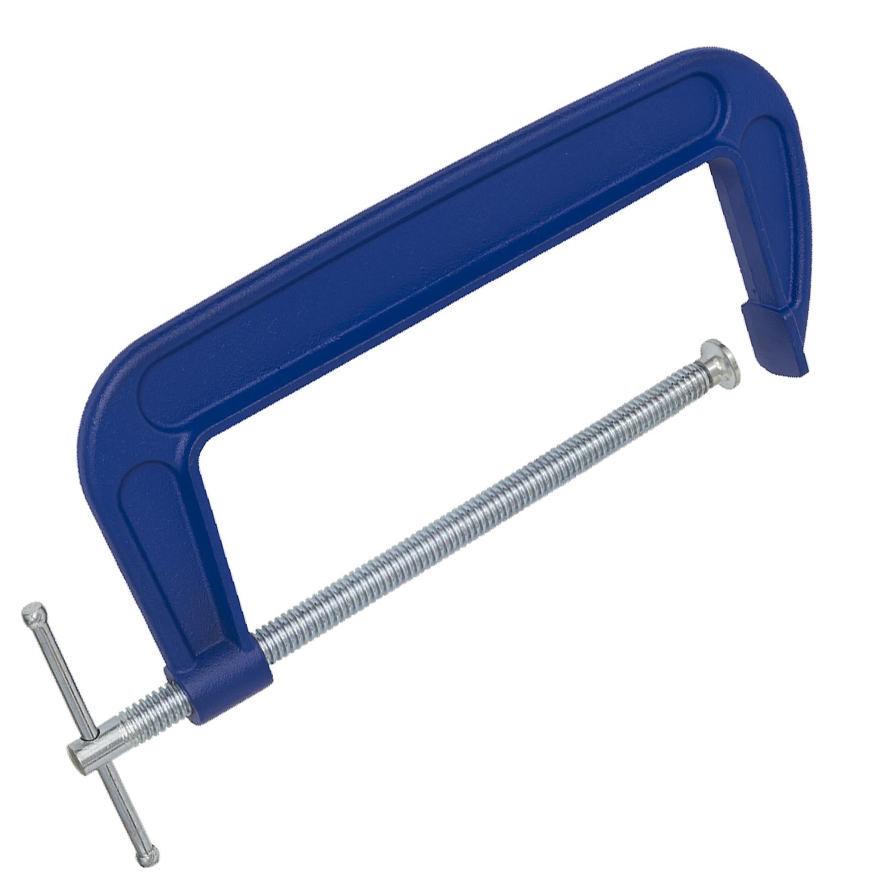 G-Clamp 250mm. body with smooth acting threaded clamp Sealey