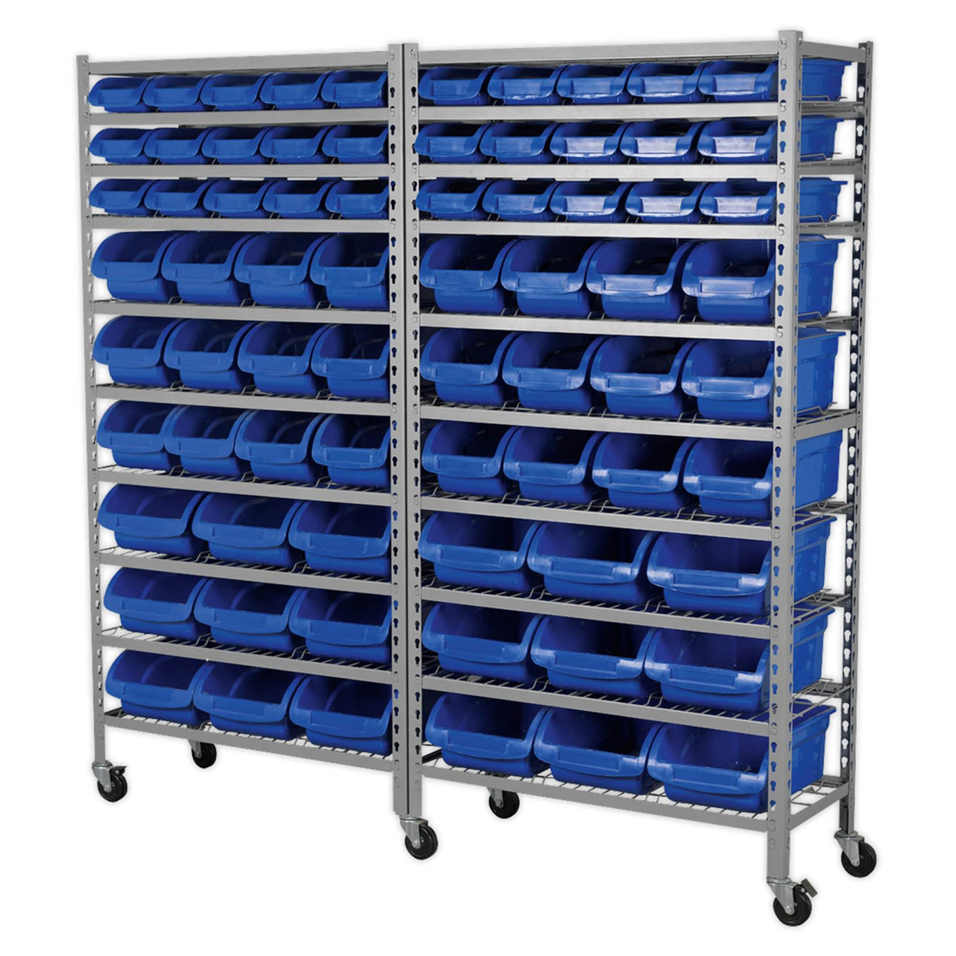 Sealey Mobile Bin Storage System 72 Bins Maximum weight of 200kg