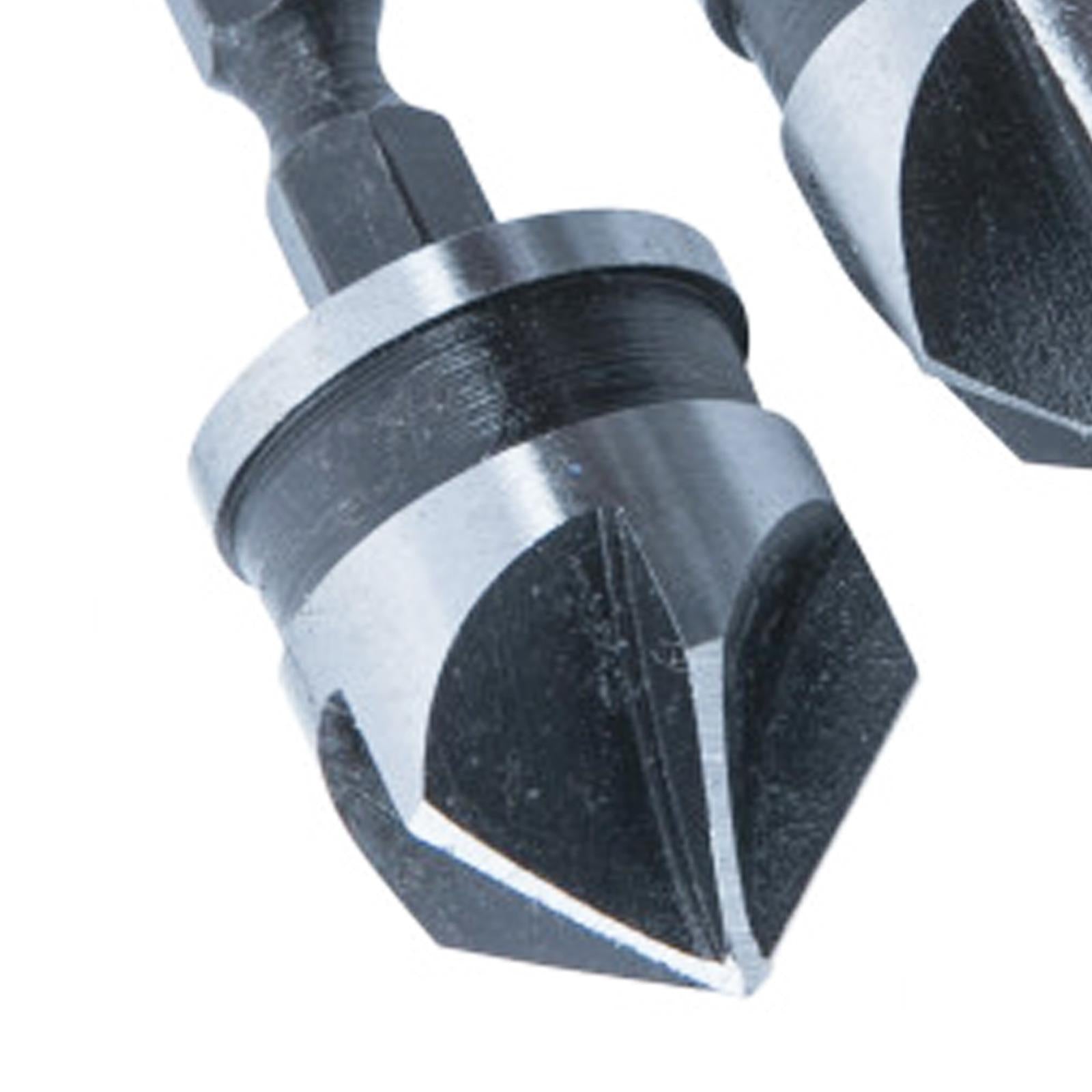 Bluespot Countersink Bits 3pce Set Countersink Drillbits Countersinking Wood 12 16 19mm