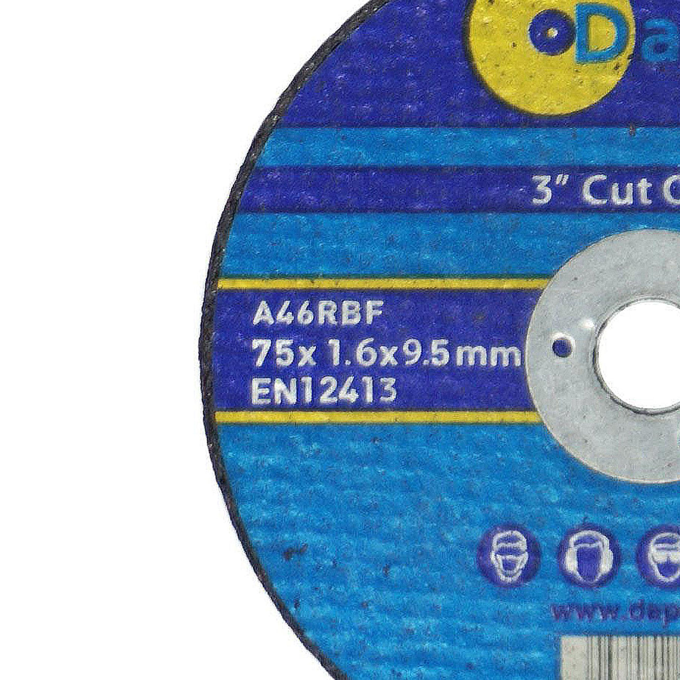 20 Pack 75mm X 1.6mm Metal Cutting Cut Off Discs 9.5mm Bore High Quality