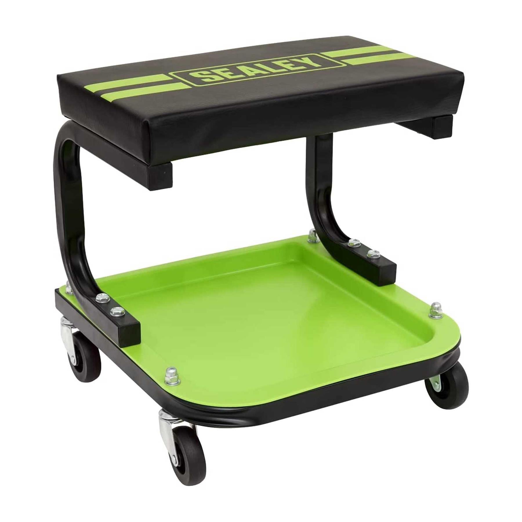 Sealey Mechanic's Utility Seat Deluxe - Hi-Vis Green