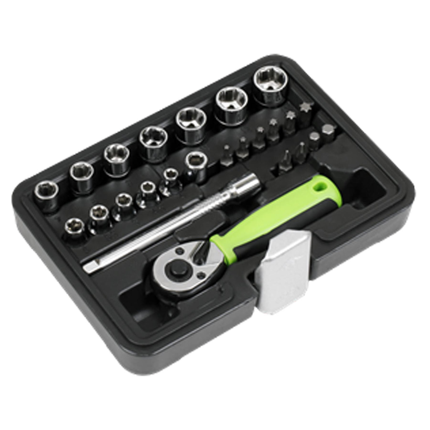 Sealey Socket Set 25pc 1/4"Sq Drive - Metric