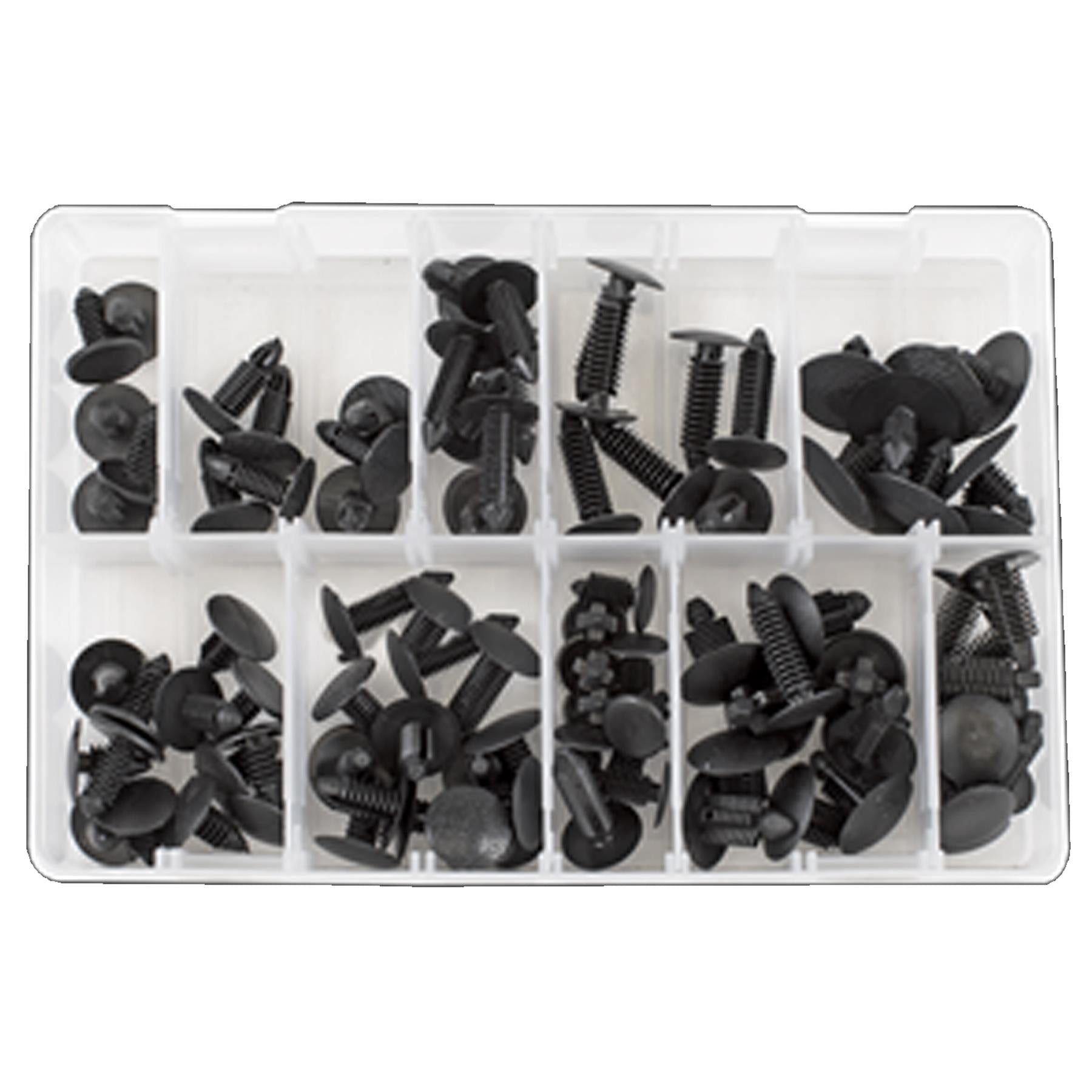 Sealey Fir Tree Clip Assortment - Pack of 100