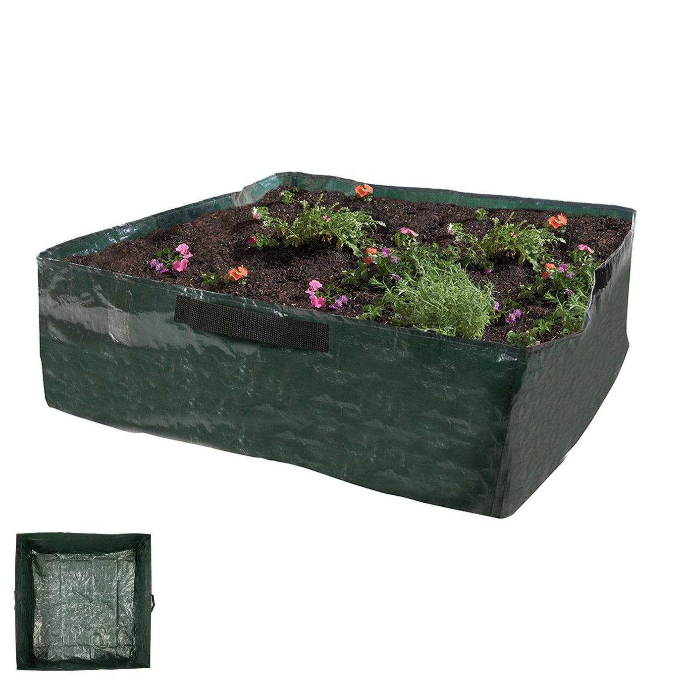 Deep Planting Bag 800 x 800 x 300mm With Reinforced Rust Resistant Drainage Hole