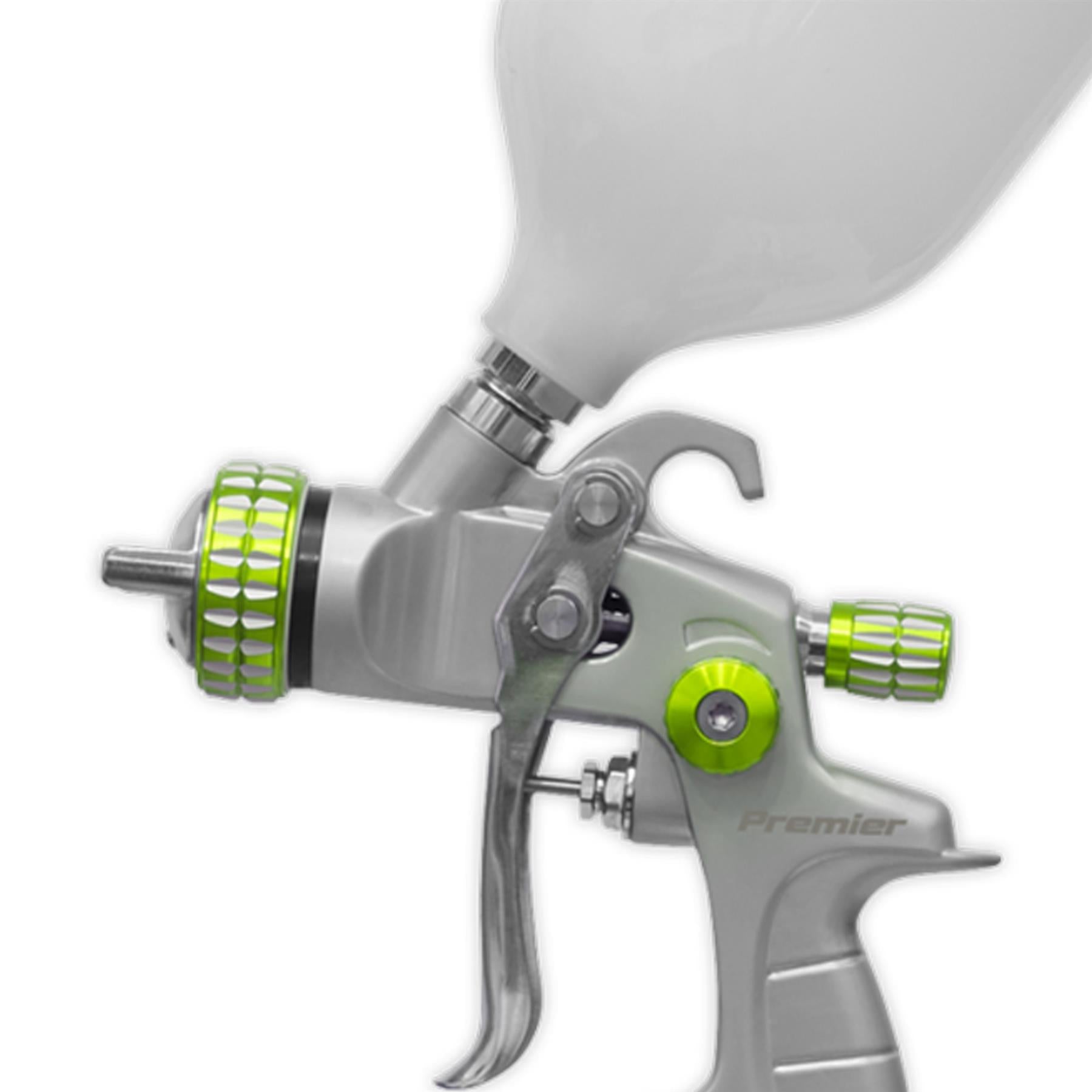 Sealey LVLP Gravity Feed Spray Gun 1.4mm Set-Up