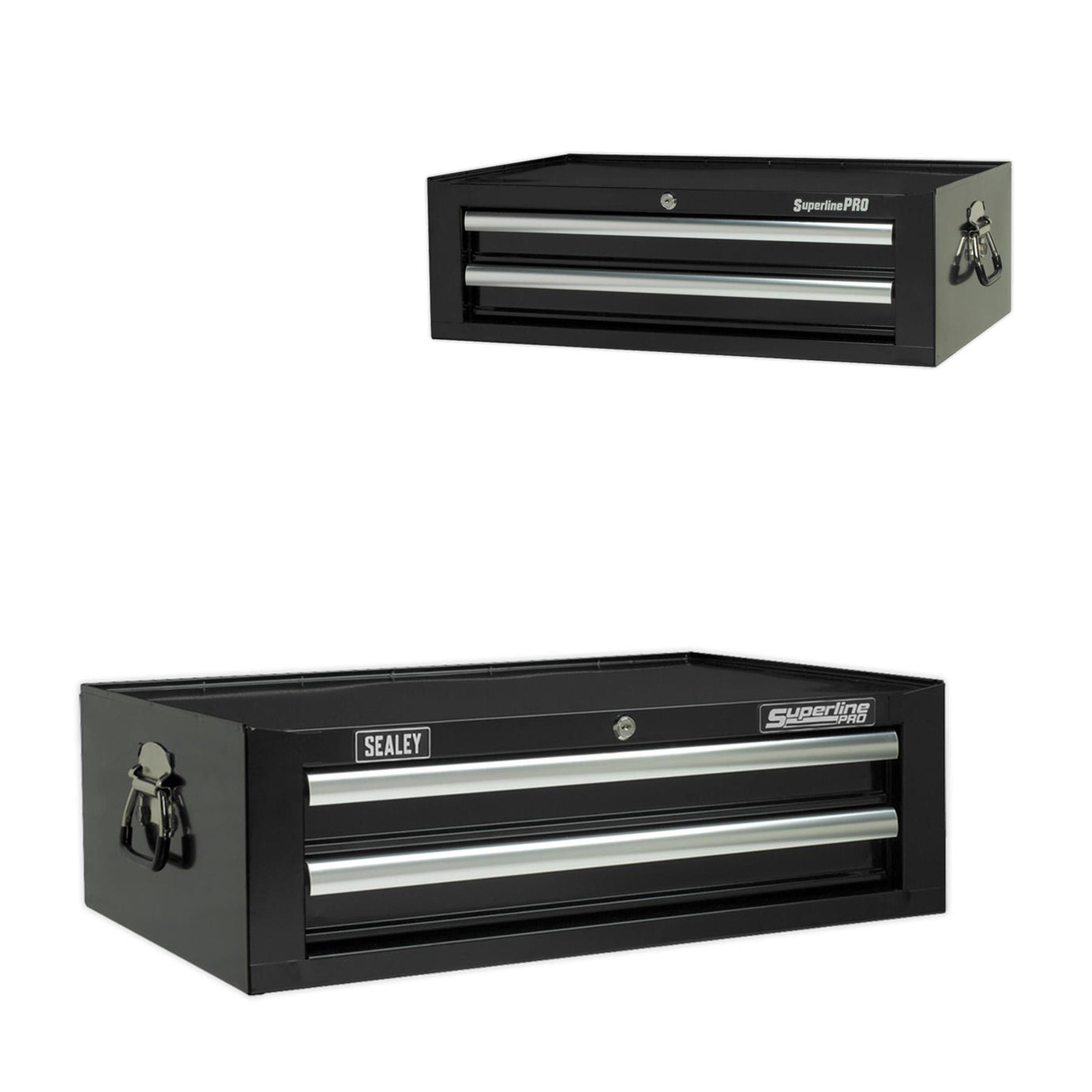 Sealey Mid-Box 2 Drawer with Ball Bearing Slides - Black