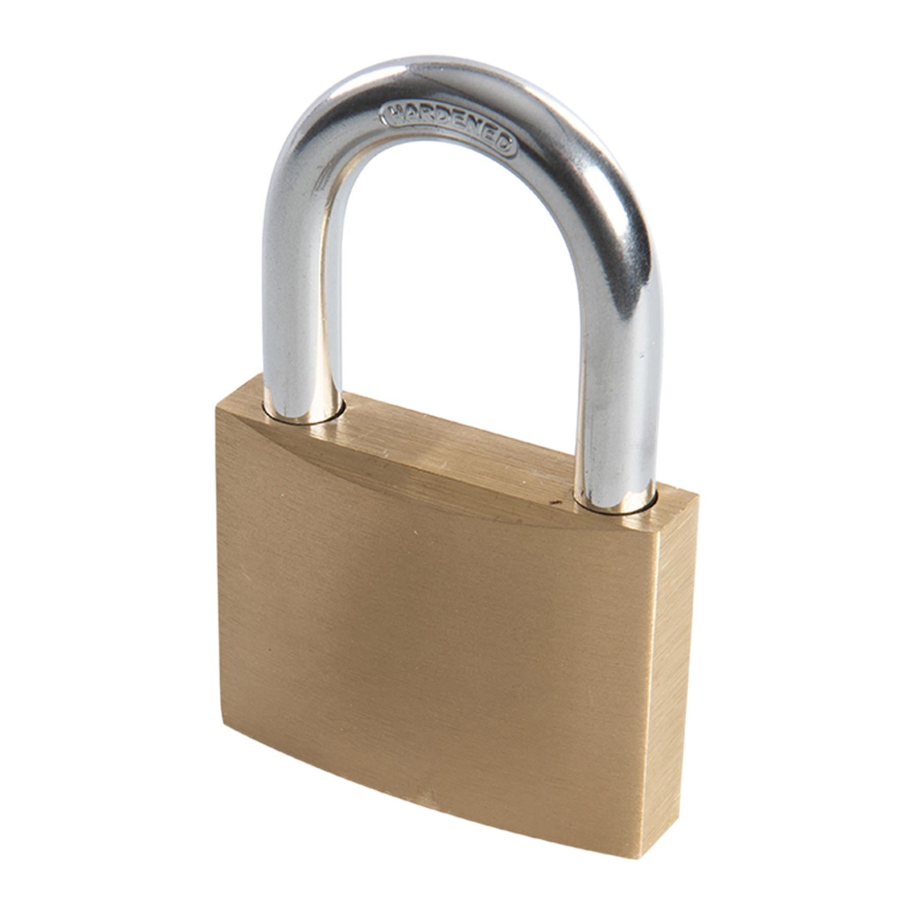 Solid Brass 60mm Padlock Strong Camping Travel Tent Backpack Lock-3 keys