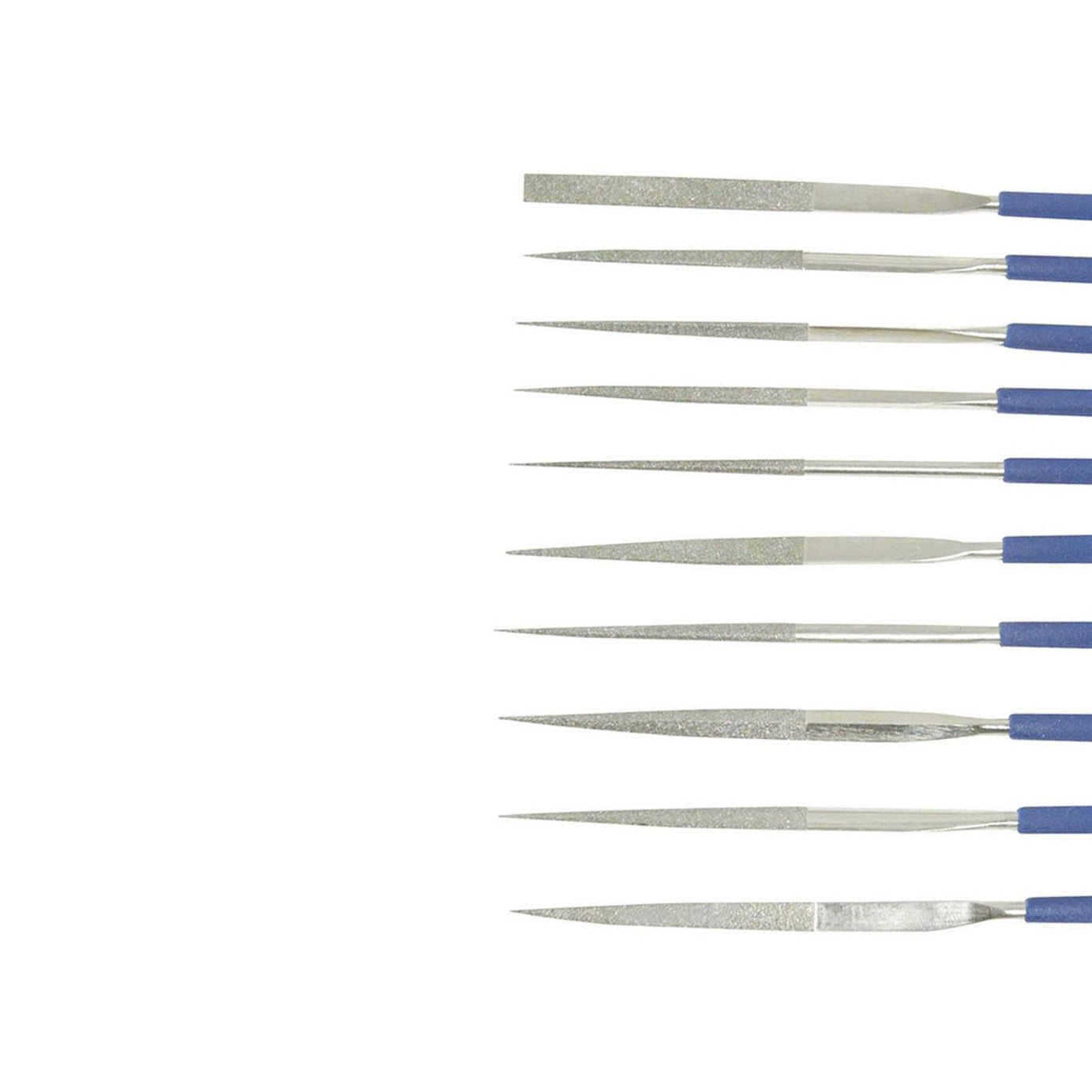 Diamond Needle File Set Precision Jewellers Jewellery Metal 140 x 3mm Assorted