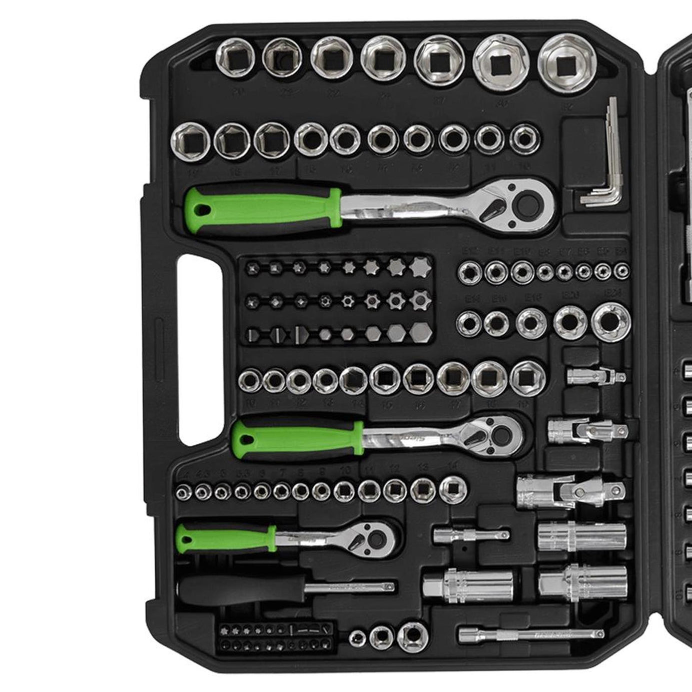 Sealey Socket Set 171pc 1/4", 3/8" & 1/2"Sq Drive WallDrive Metric