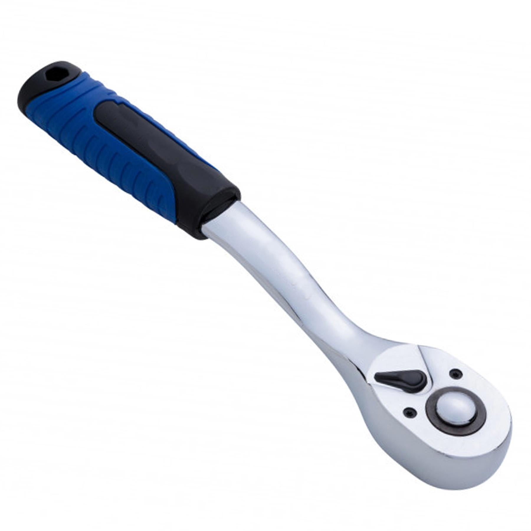 Bluespot  1/2" Drive Socket Ratchet Soft Grip Handle Quick Release 72 Teeth