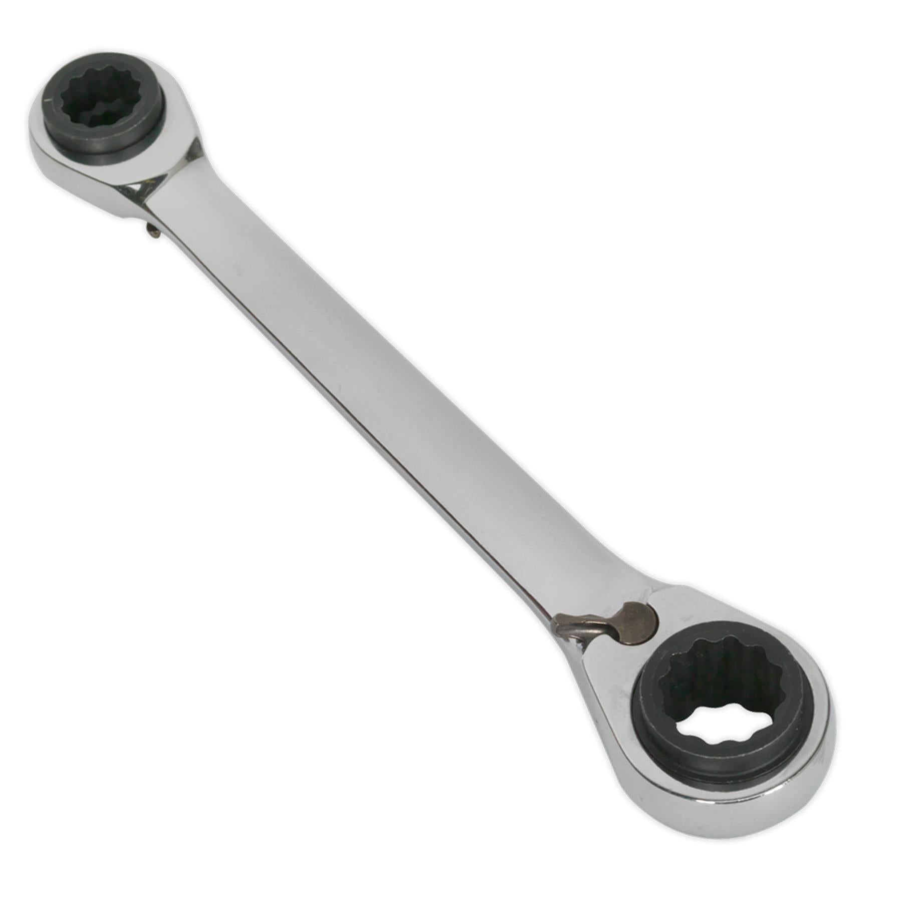 Sealey Ratchet Ring Spanner 4-in-1 Reversible Metric